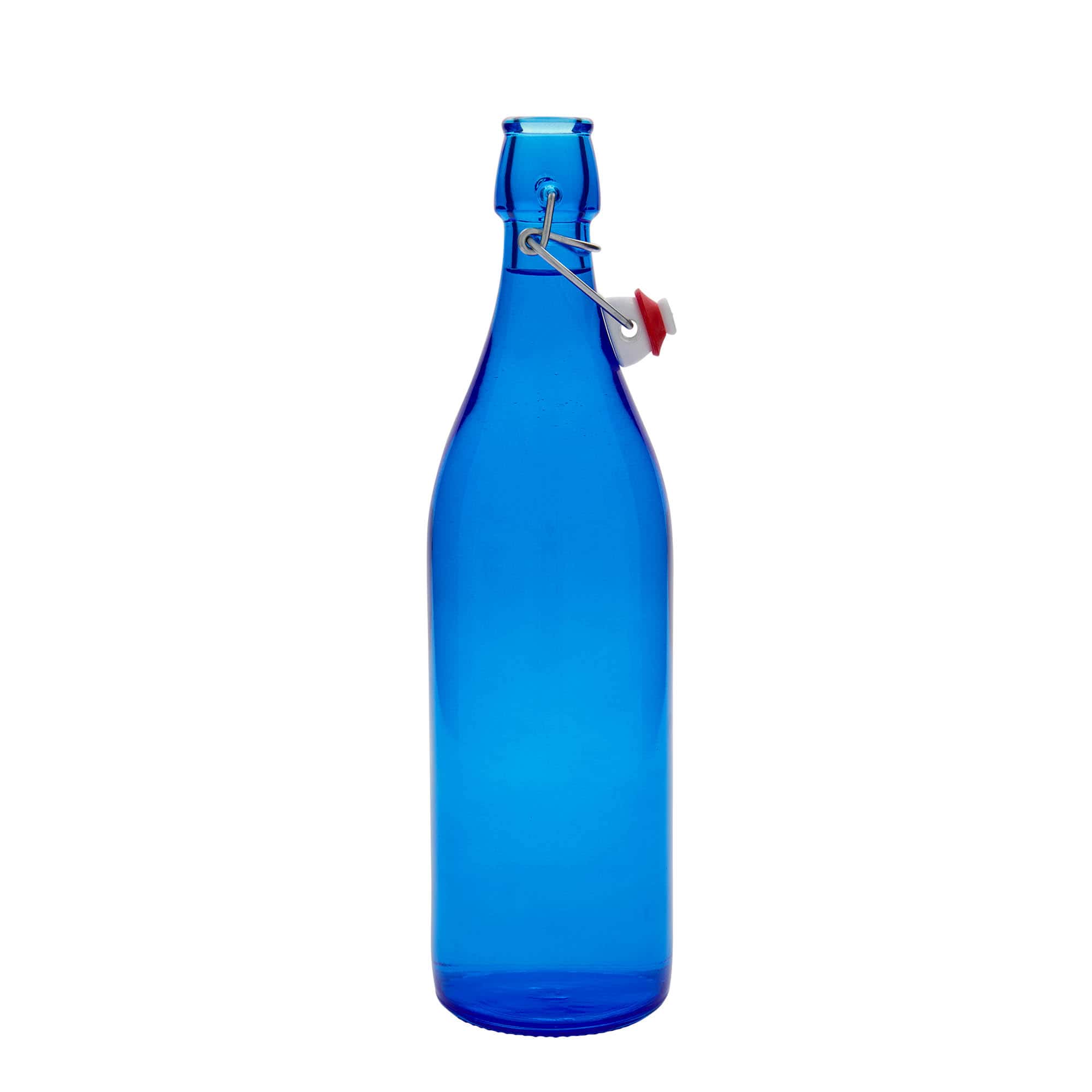 1.000 ml stikla pudele 'Giara', zila, atvere: aizbāžņa aizvērums