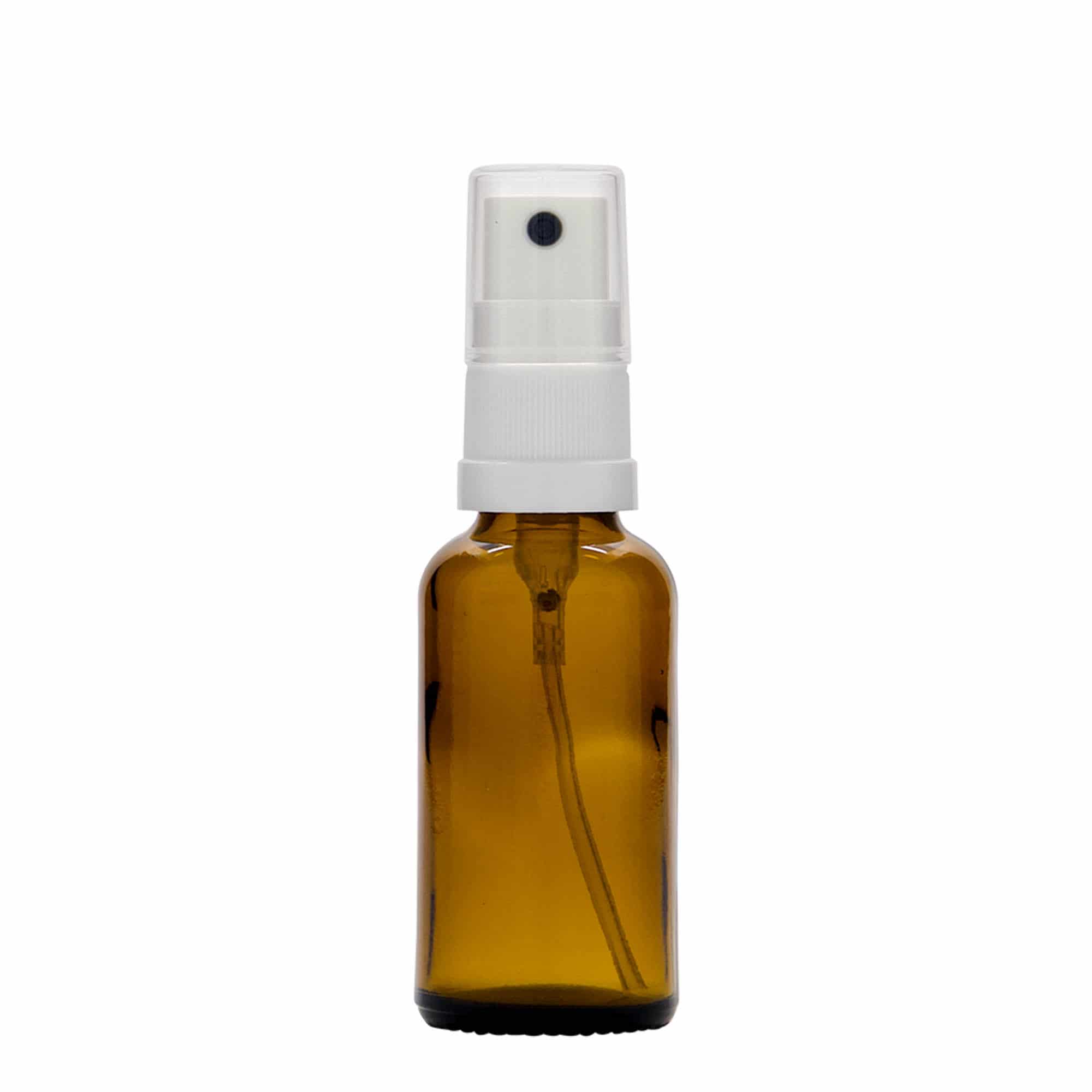 30 ml zāļu pudelīte ar smidzinātāju, stikla, brūna, aizdare: DIN 18 30 ml zāļu pudelīte ar smidzinātāju, stikla, brūna, aizdare: DIN 18