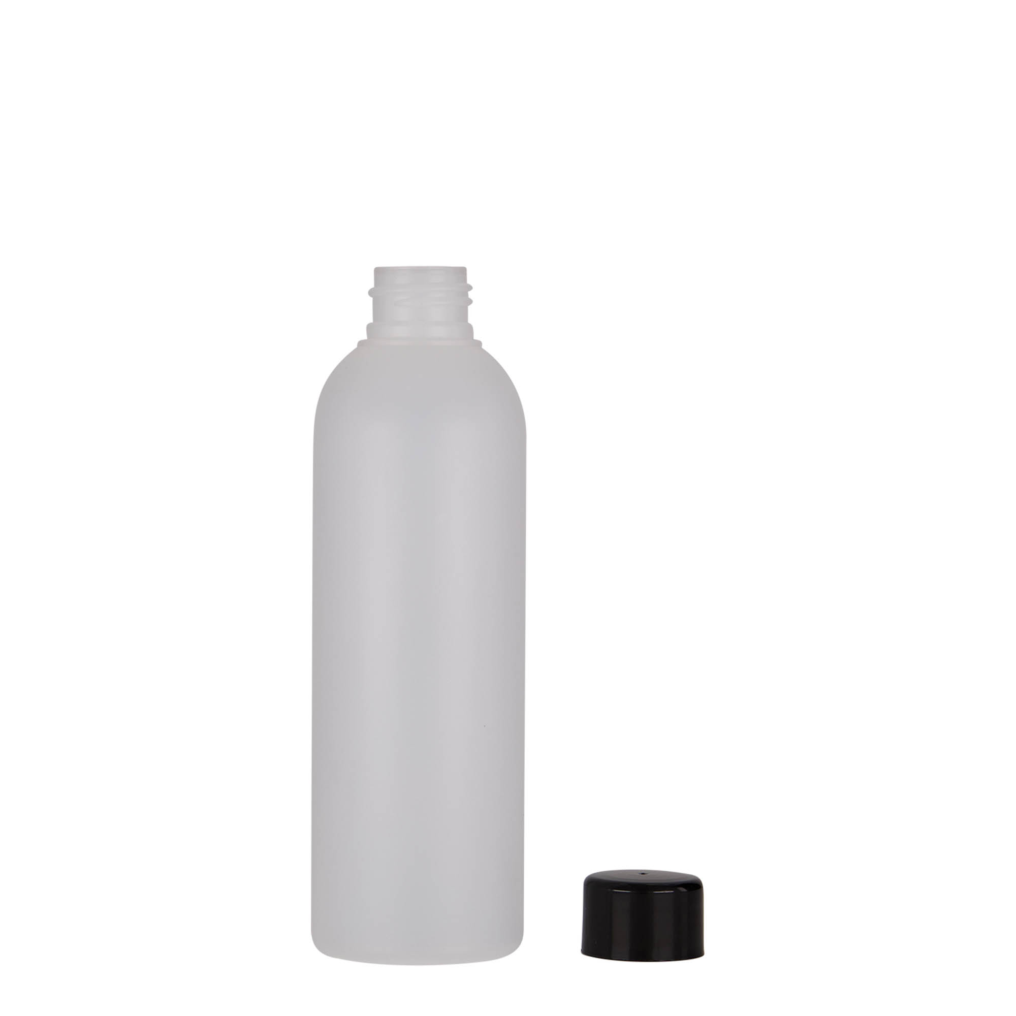 200 ml plastmasas pudele 'Tuffy', HDPE, dabīga, atvere: 24/410
