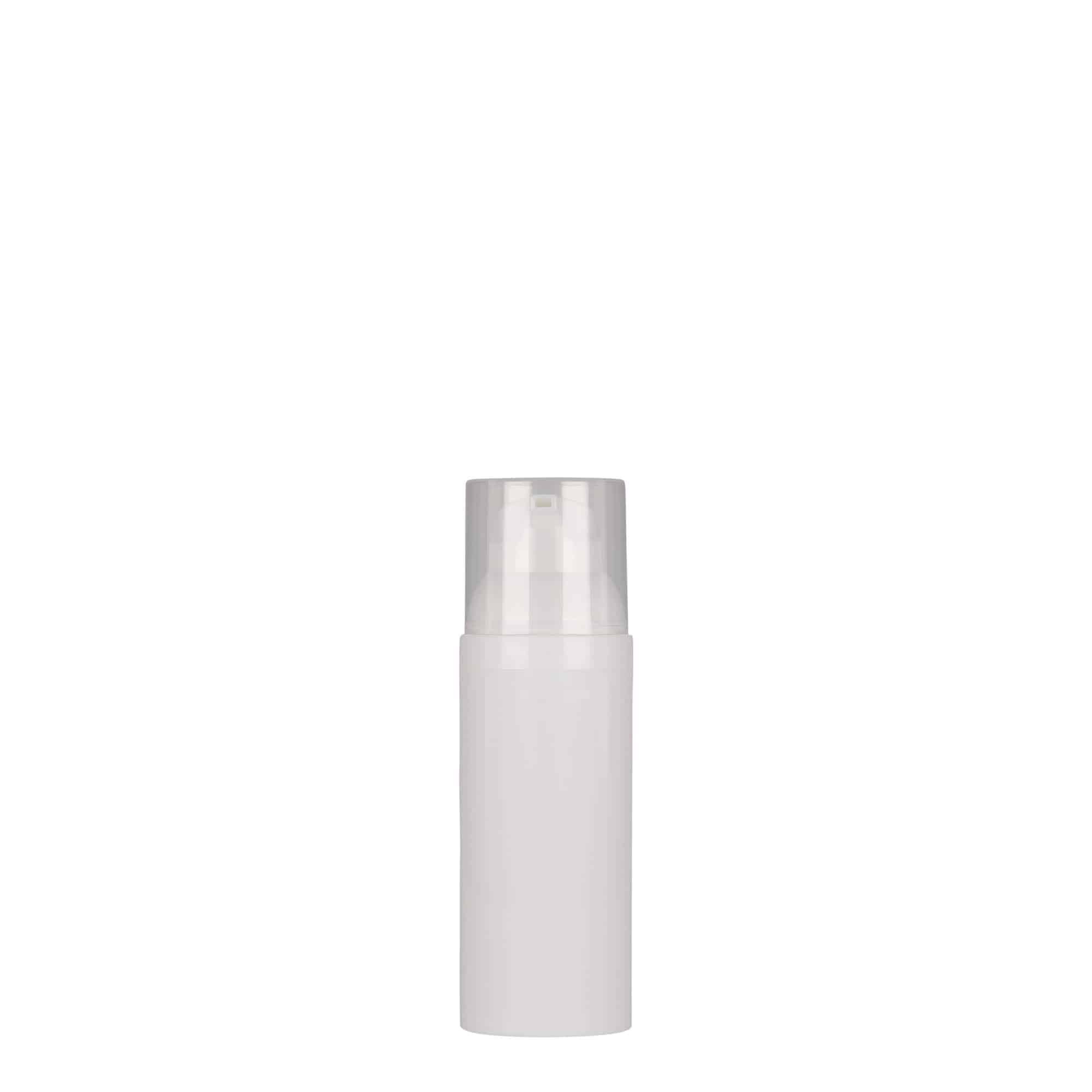 50 ml Airless dozators 'Mezzo', PP plastmasa, balts