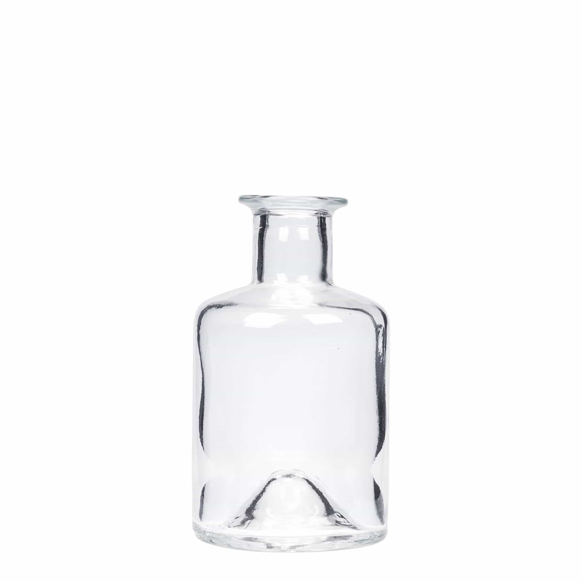 200 ml stikla pudele aptiekāram, atvere: korķis
