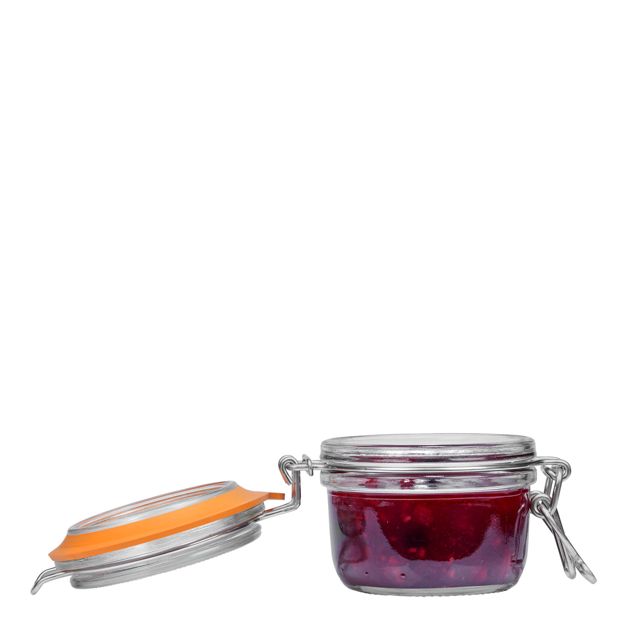 125 ml stiklaina burka ar metāla aizdari 'Le Parfait Super Terrine', atvere: metāla aizdare