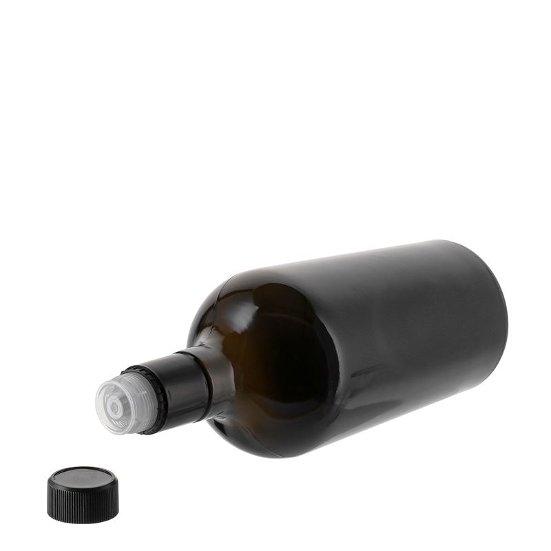 750 ml etiķa/eļļas pudele 'Oleum', stikls, antīkzaļš, atvere: DOP 750 ml etiķa/eļļas pudele 'Oleum', stikls, antīkzaļš, atvere: DOP