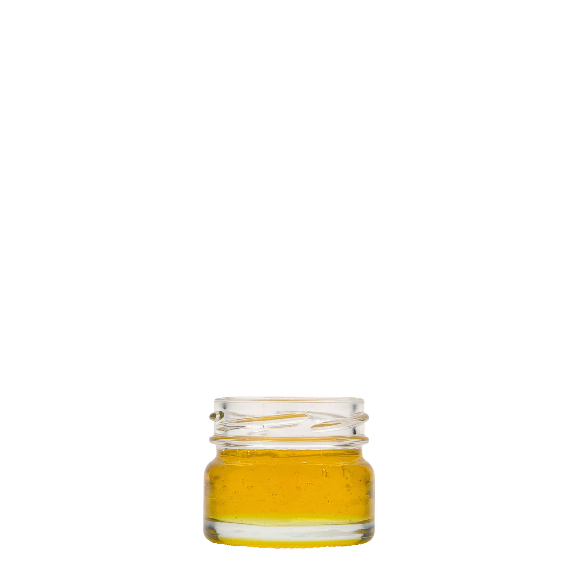 30 ml plakans apaļš stikls, atvere: Twist-Off (TO 43)