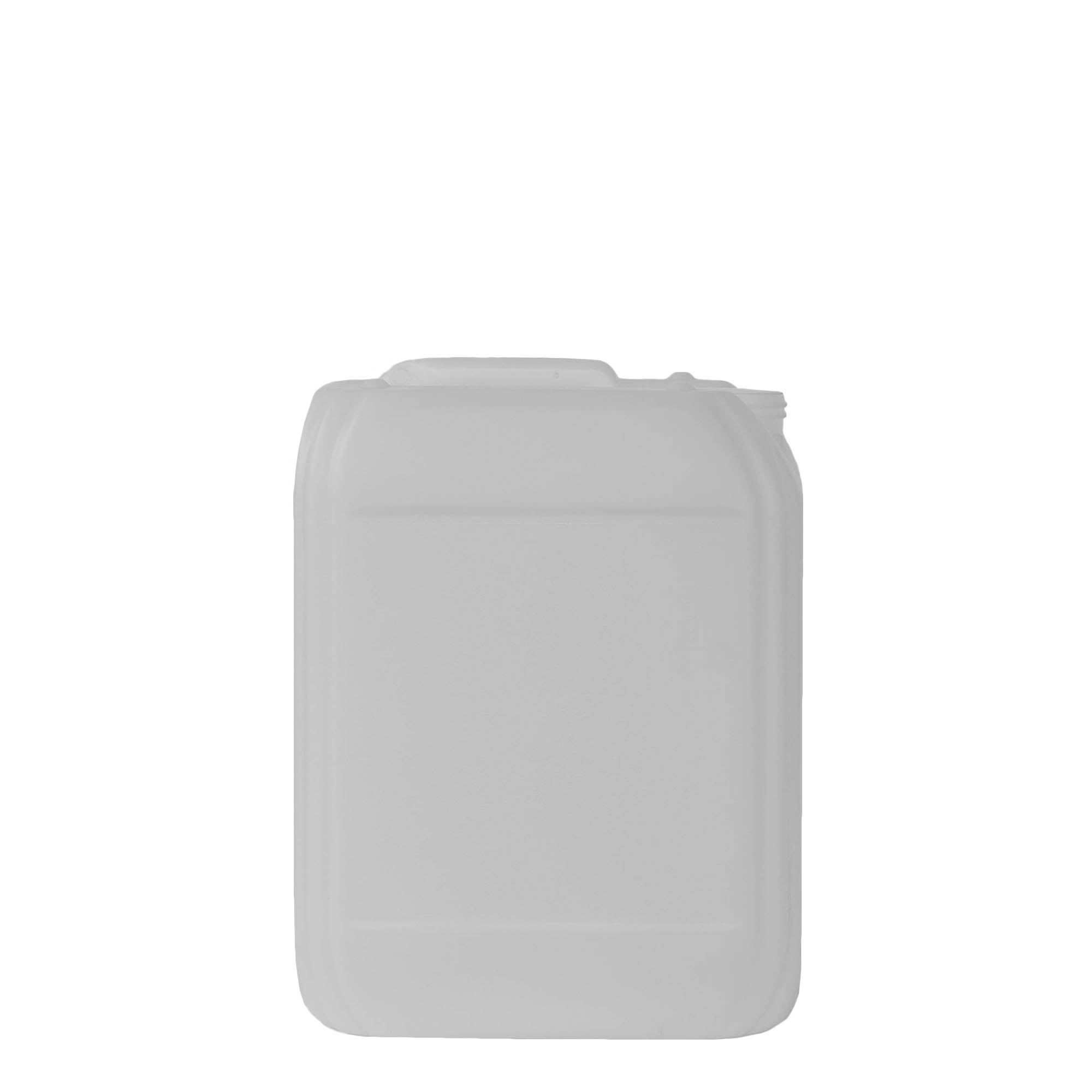 10 l kanniņa, taisnstūrveida, HDPE plastmasa, dabīga, atvere: ND 55 10 l kanniņa, taisnstūrveida, HDPE plastmasa, dabīga, atvere: ND 55