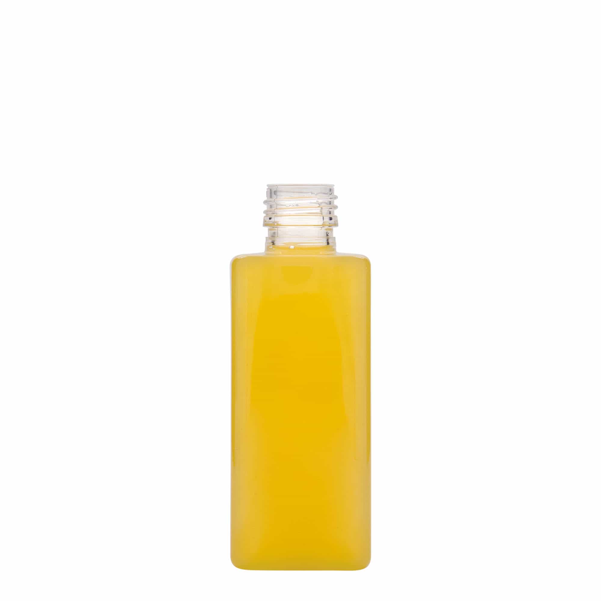 250 ml PET pudele 'Karl', kvadrātveida, plastmasa, atvere: PP 28