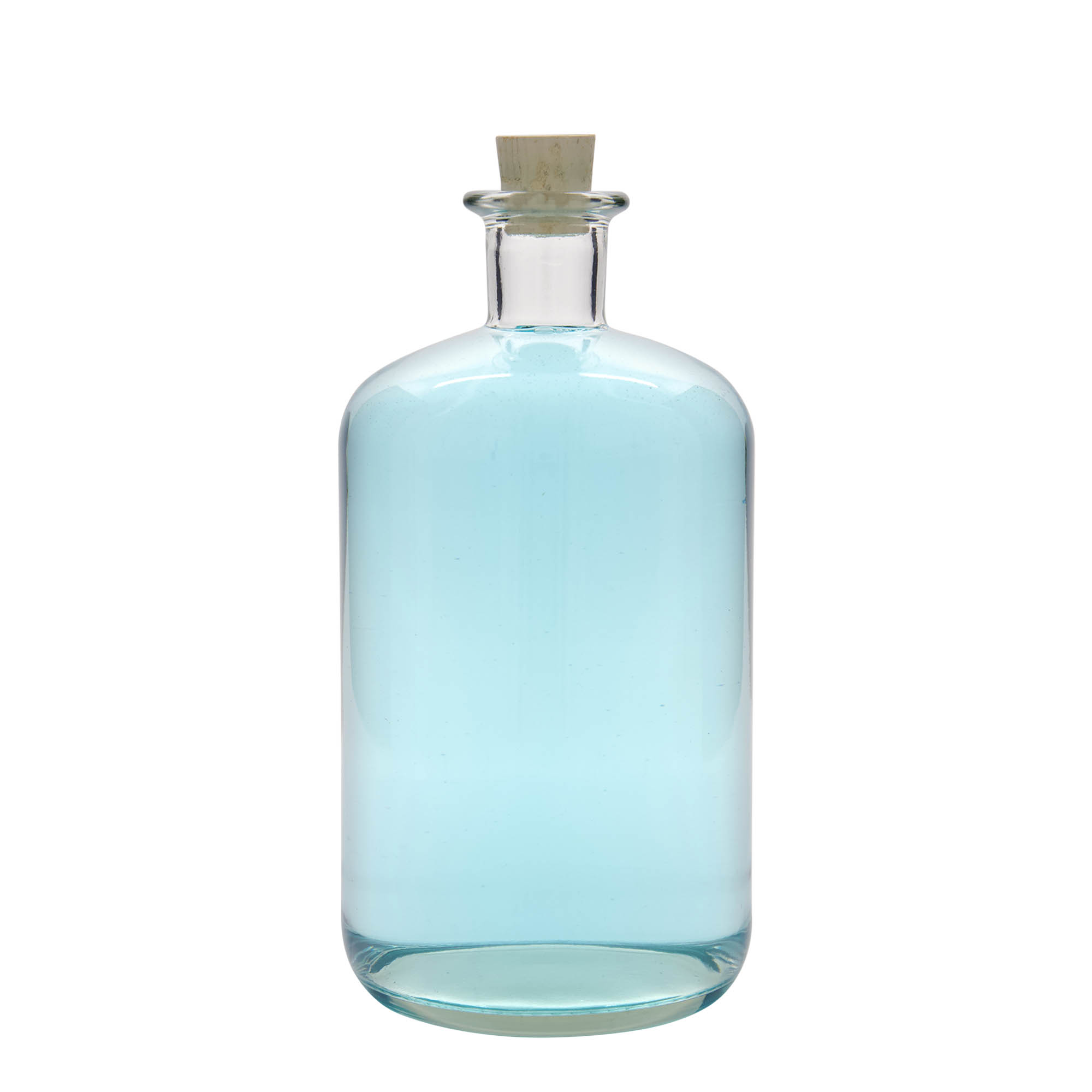 1.500 ml stikla pudele aptiekāram, atvere: korķis 1.500 ml stikla pudele aptiekāram, atvere: korķis