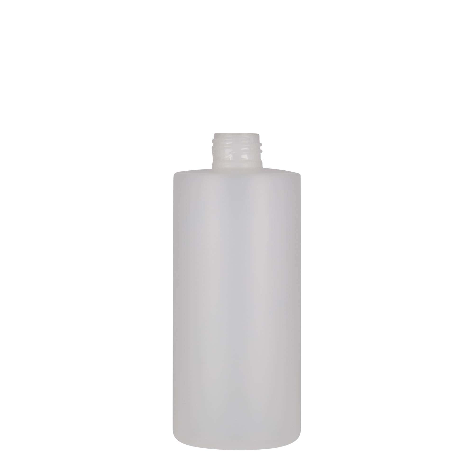300 ml plastmasas pudele 'Pipe', HDPE, balta, aizdare: GPI 24/410 300 ml plastmasas pudele 'Pipe', HDPE, balta, aizdare: GPI 24/410