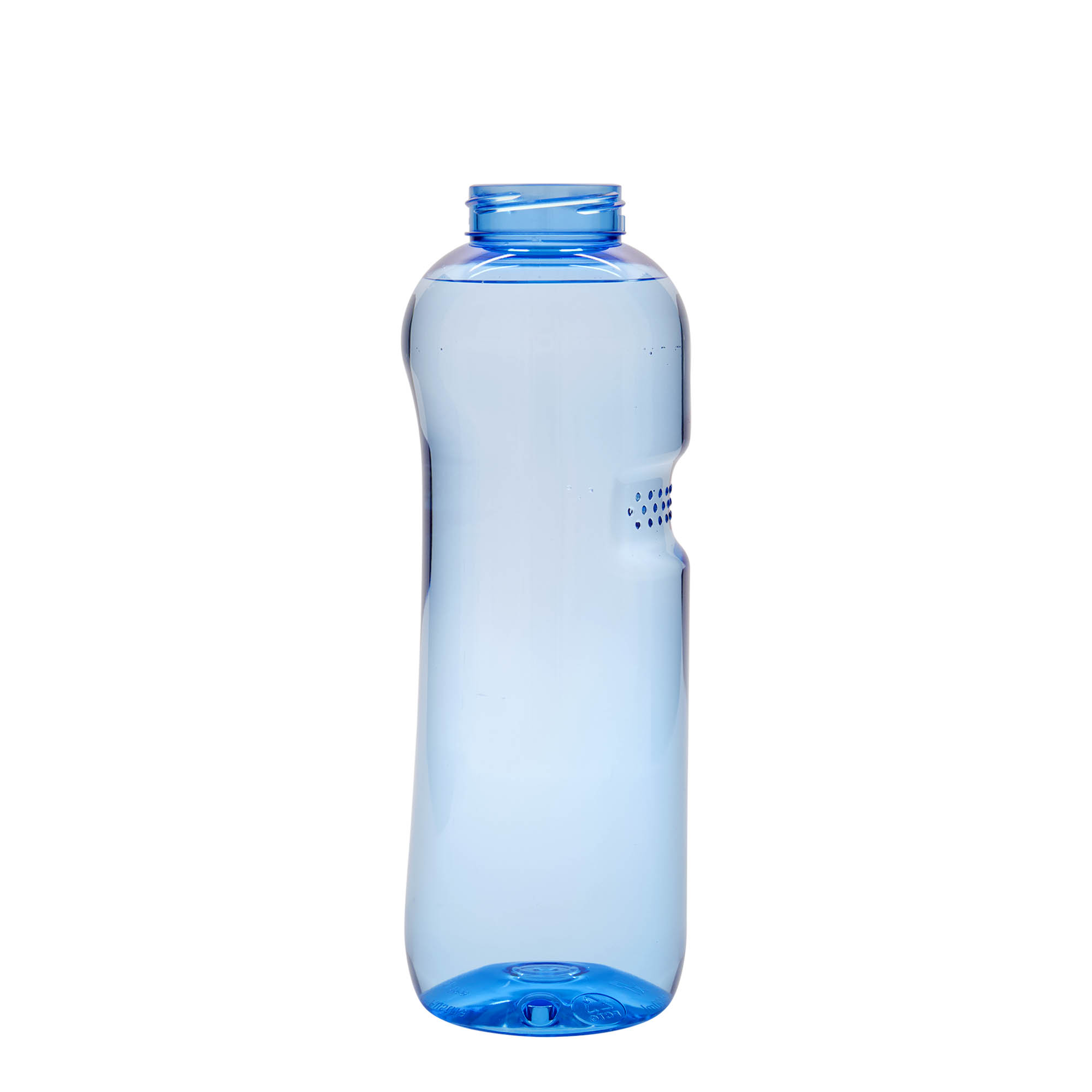 1.000 ml PET dzeramā pudele 'Kavodrink', plastmasa, zila