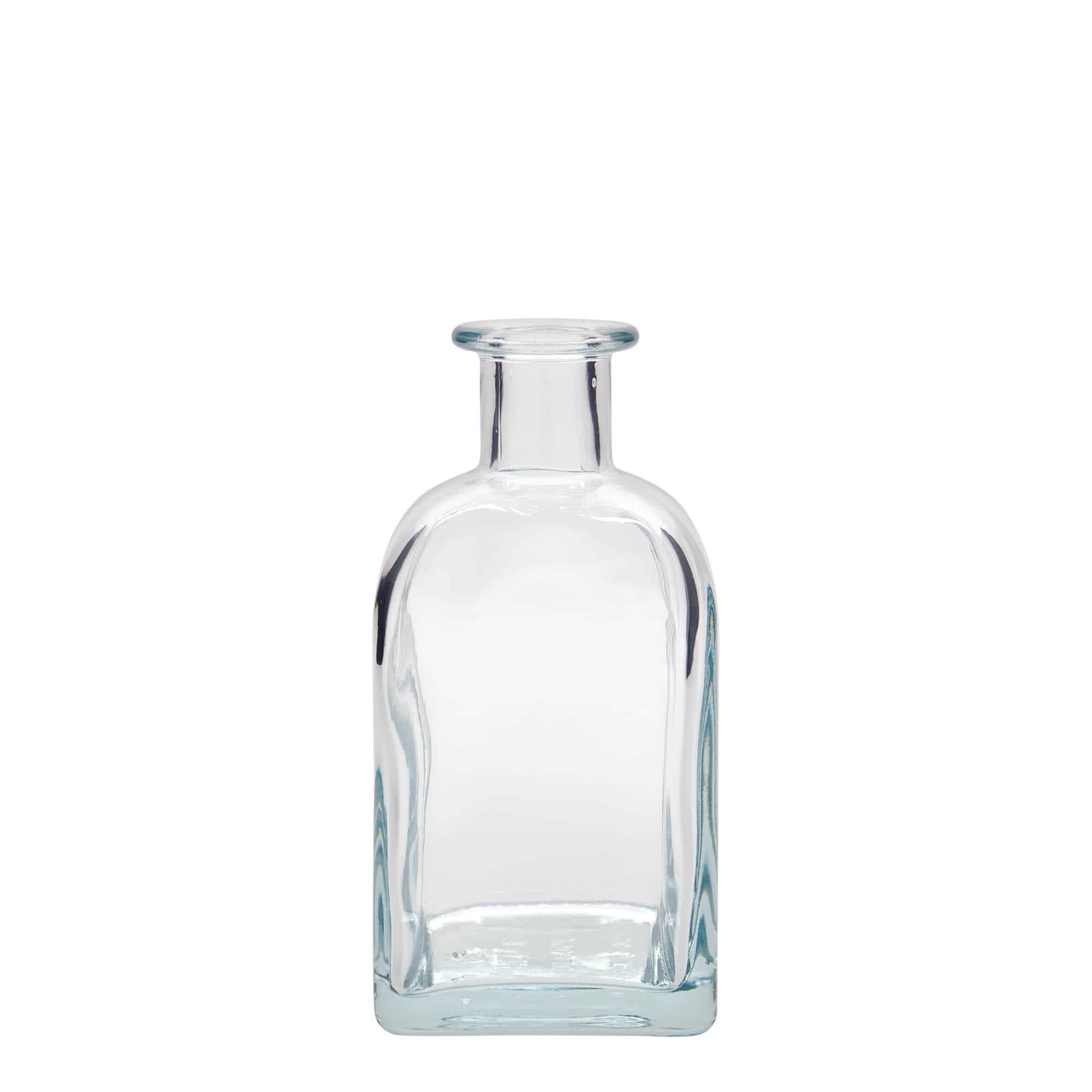 350 ml stikla pudele, farmācijas, 'Carré', kvadrātiska, aizdare: korķis 350 ml stikla pudele, farmācijas, 'Carré', kvadrātiska, aizdare: korķis