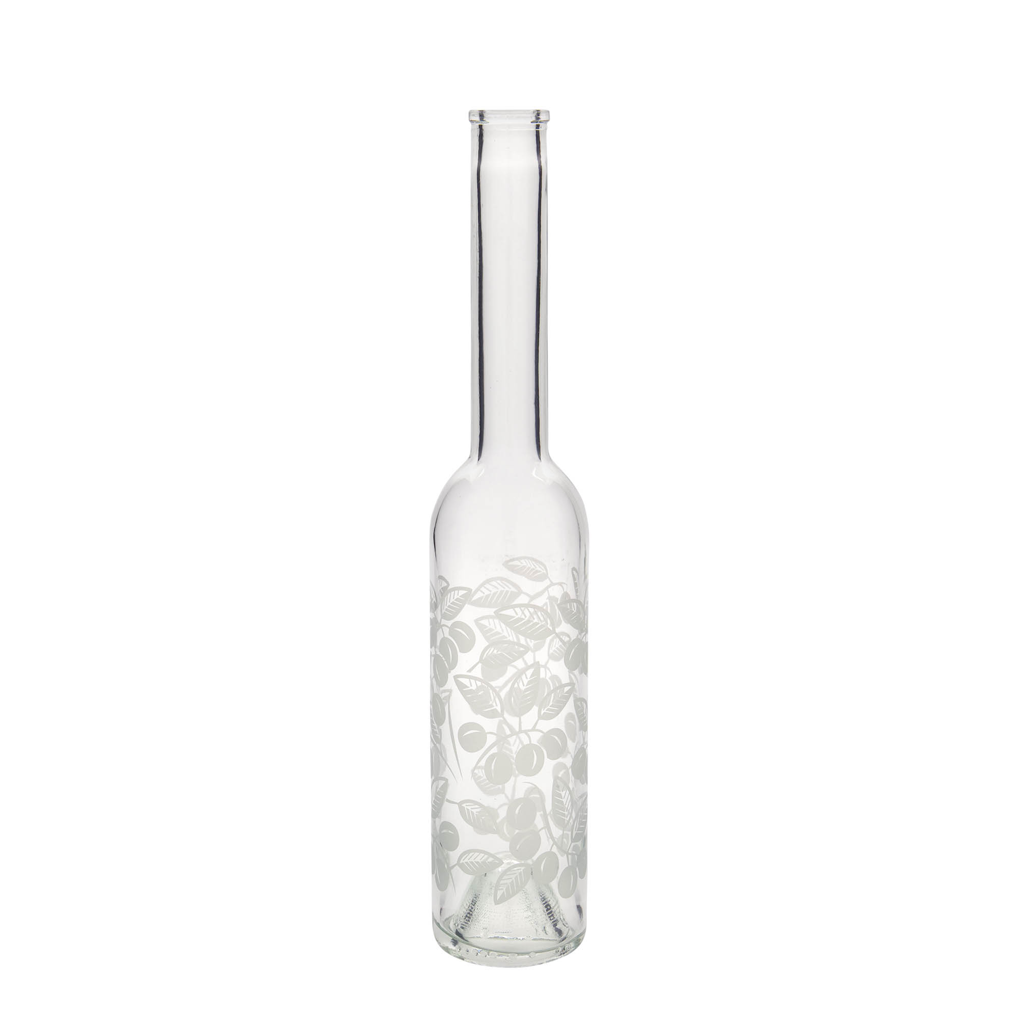 350 ml stikla pudele 'Opera', motīvs: mirabellas, atvere: korķis