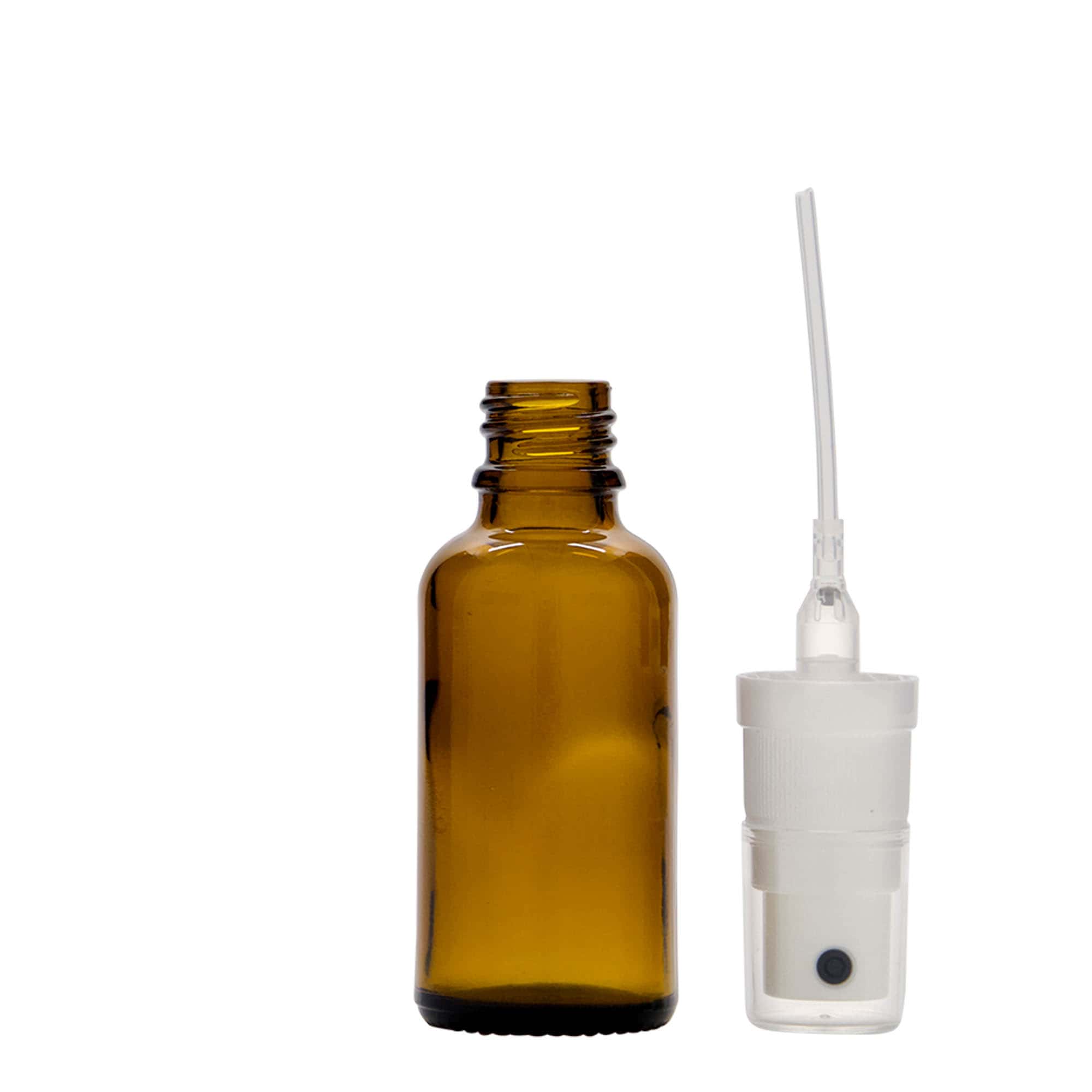 30 ml medicīnas aerosola pudele, stikls, brūna, atvere: DIN 18