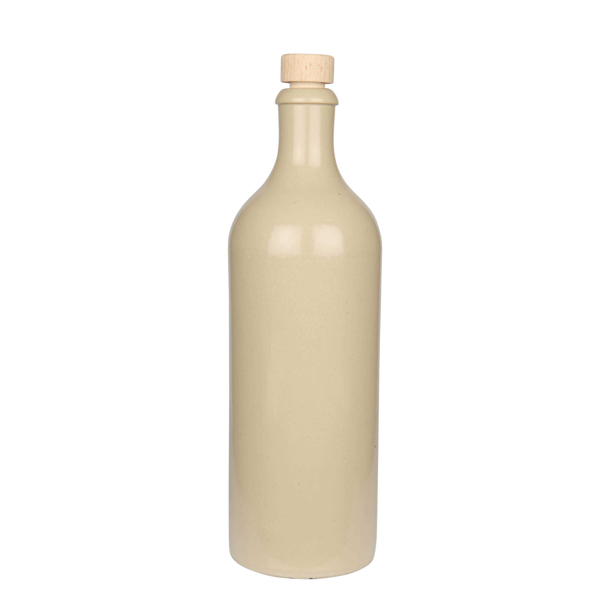 750 ml māla krūka, keramikas, bēša, atvere: korķis
