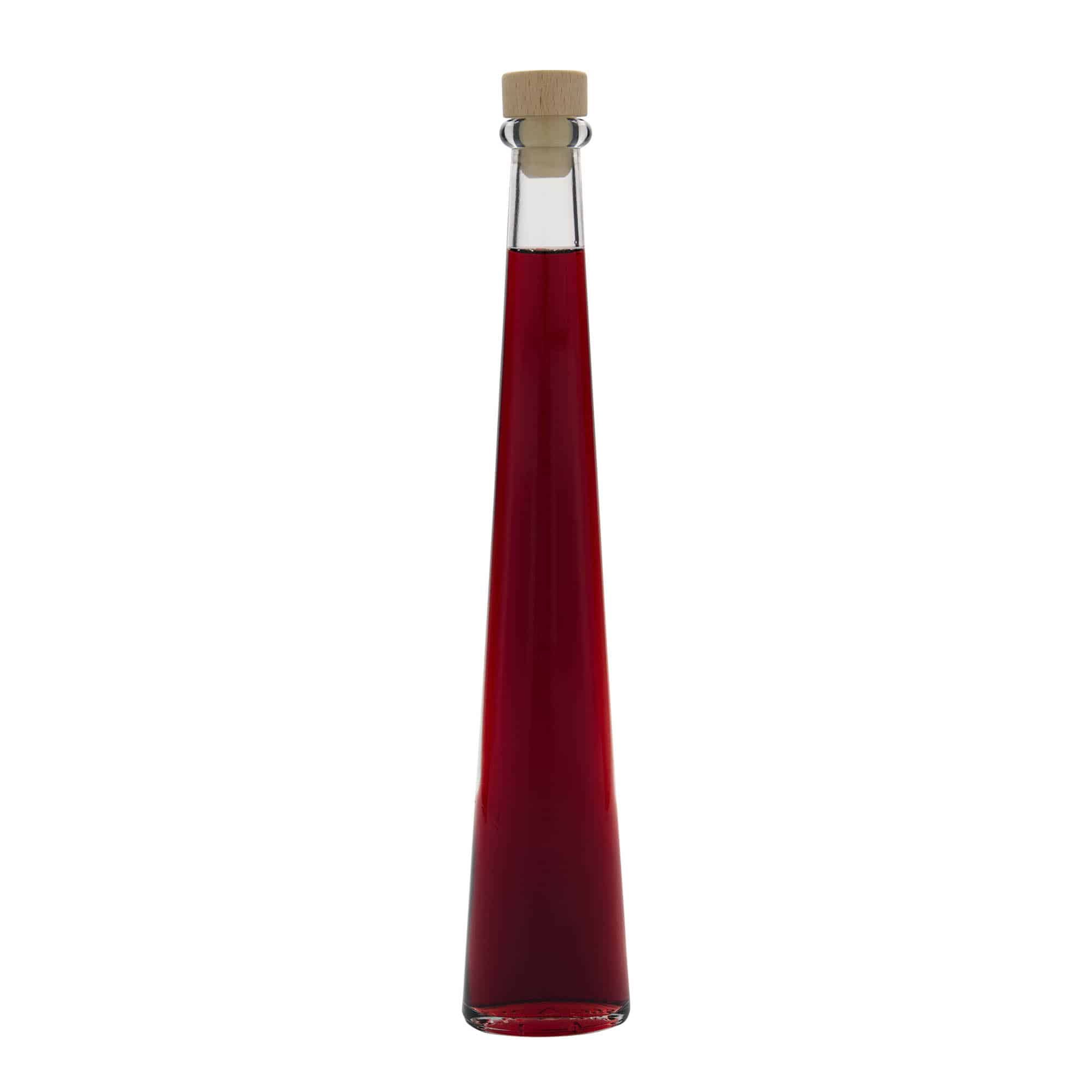 200 ml stikla pudele 'Dama Ovale', ovāla, aizdare: korķis