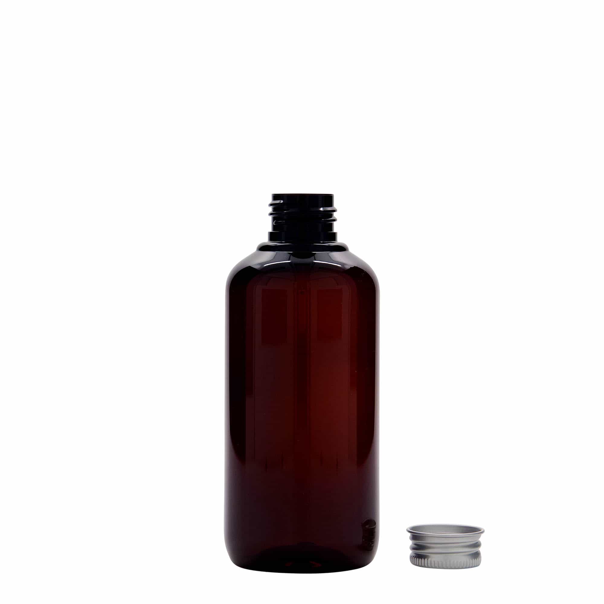 200 ml otrreiz pārstrādājama plastmasas pudele 'Victor's Best', PCR, brūna, aizdare: 24/410