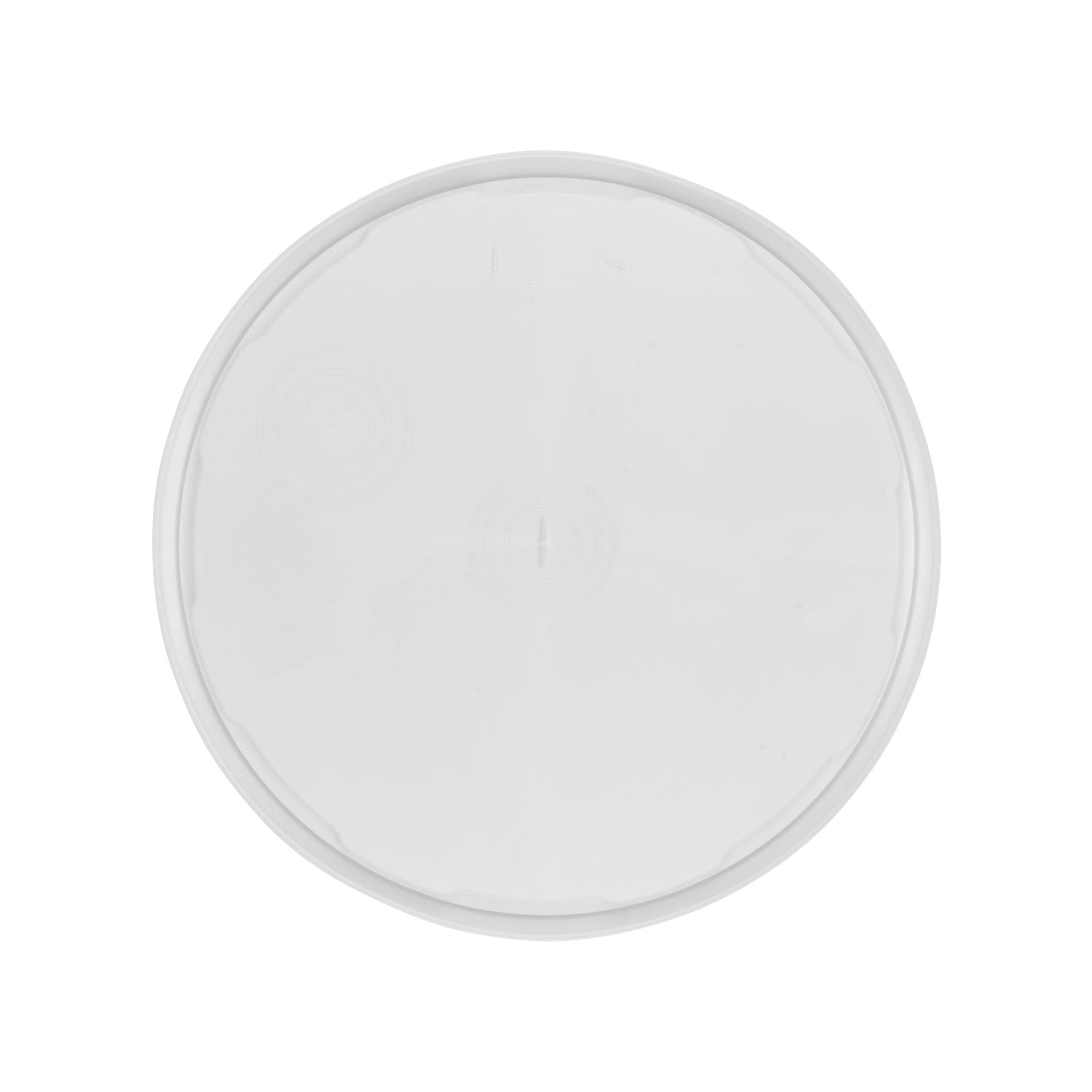 Vāks 12,5 l spainim, PP plastmasas, balts