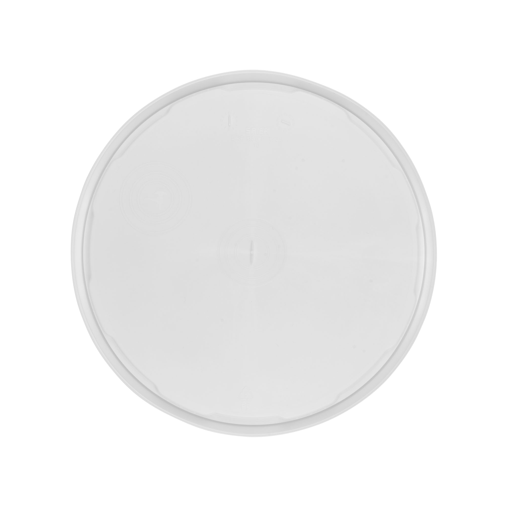 Vāks 12,5 l spainim, PP plastmasas, balts