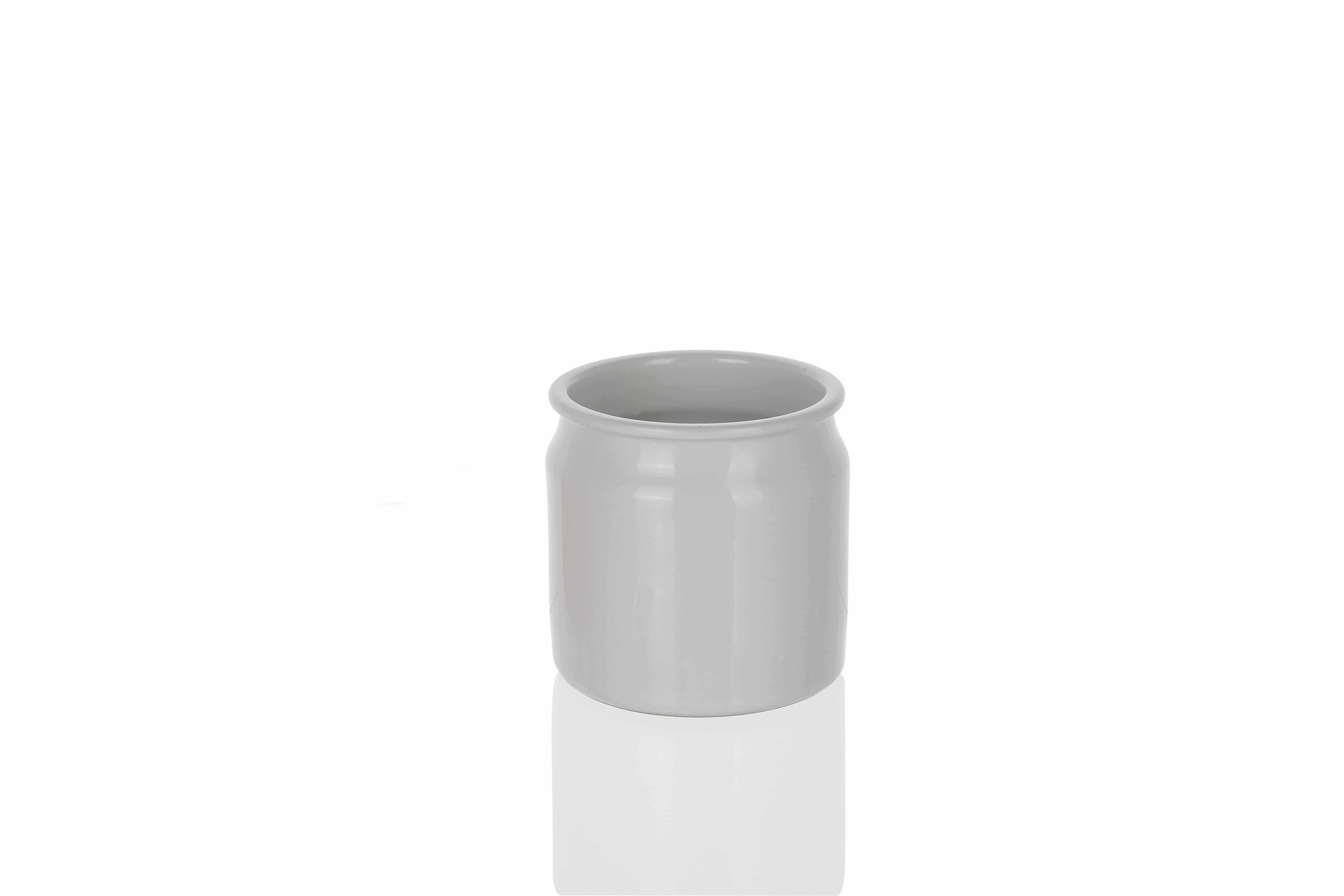 160 ml māla podiņš, keramika, balts, aizdare: korķis