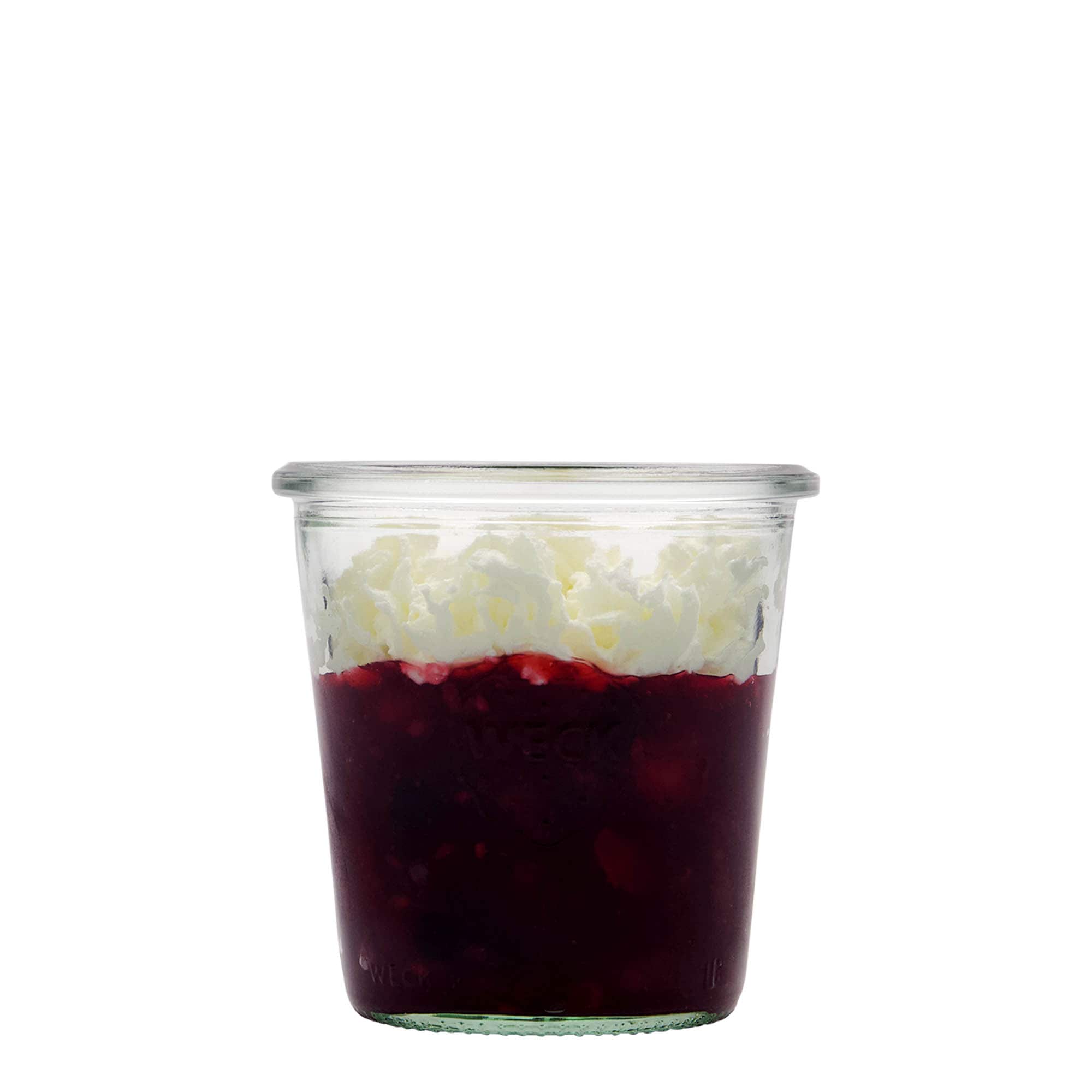 290 ml WECK kritienu burka, atvere: apaļa mala