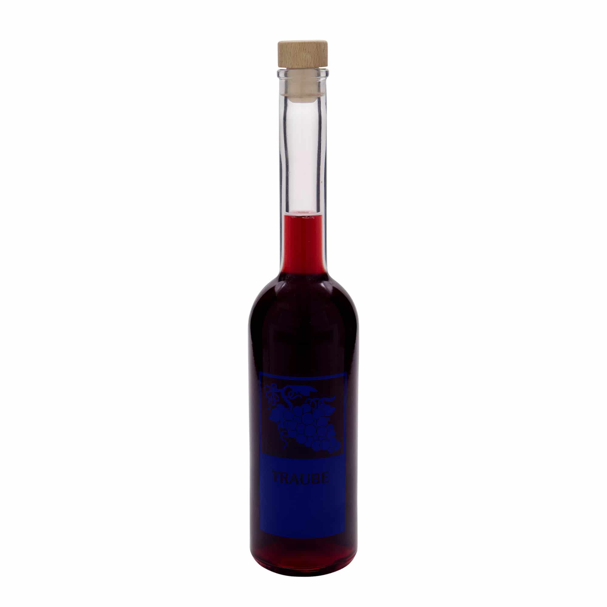 500 ml stikla pudele 'Opera', motīvs: vīnoga, aizdare: korķis