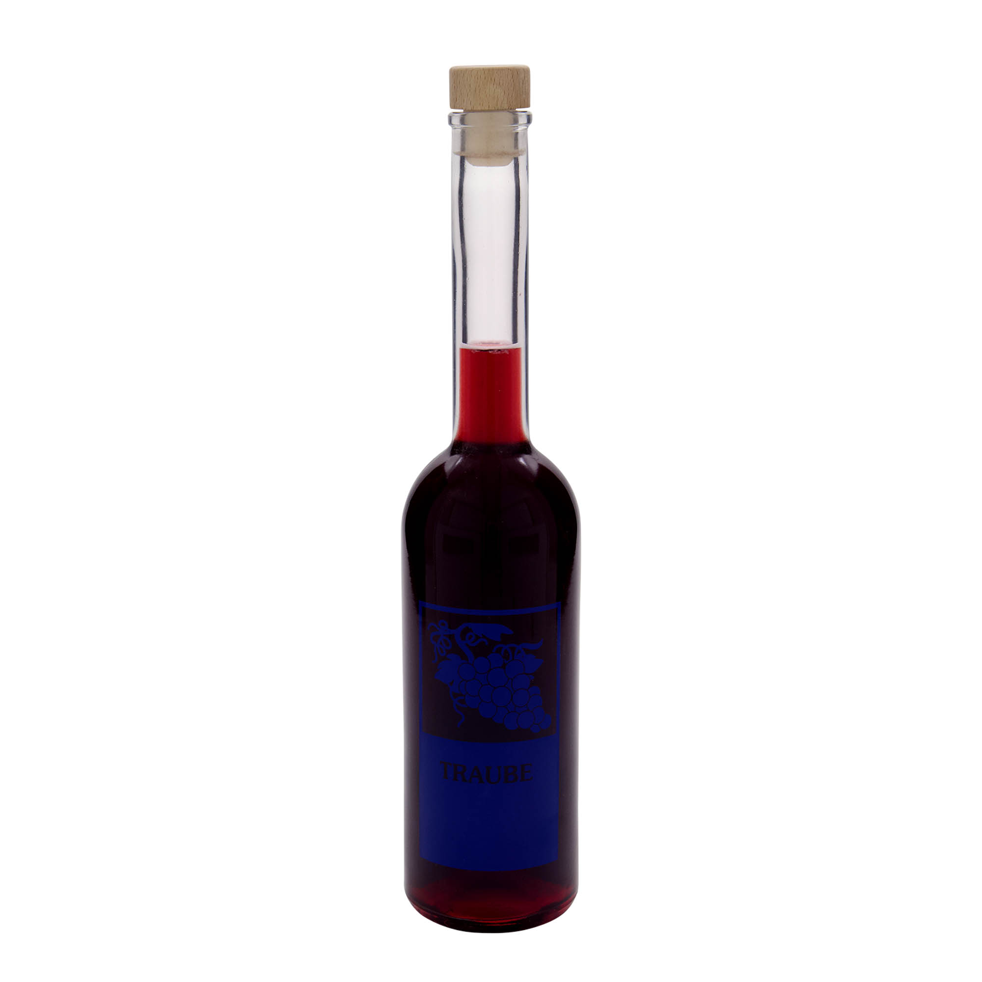 500 ml stikla pudele 'Opera', motīvs: vīnogas, atvere: korķis