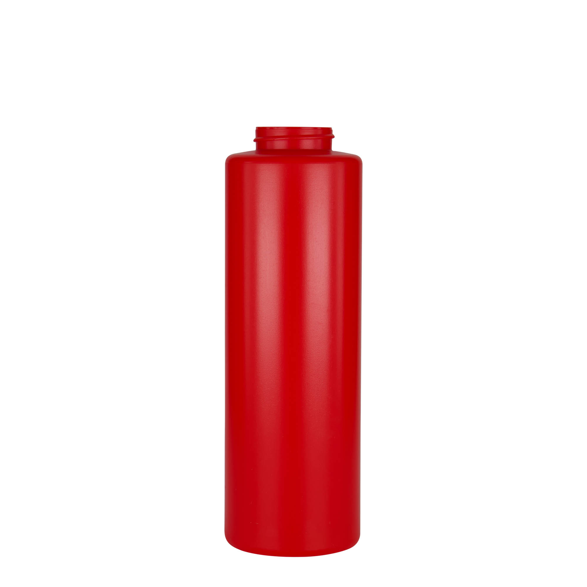 500 ml mērces pudele, LDPE plastmasa, sarkana, atvere: 38/400 500 ml mērces pudele, LDPE plastmasa, sarkana, atvere: 38/400