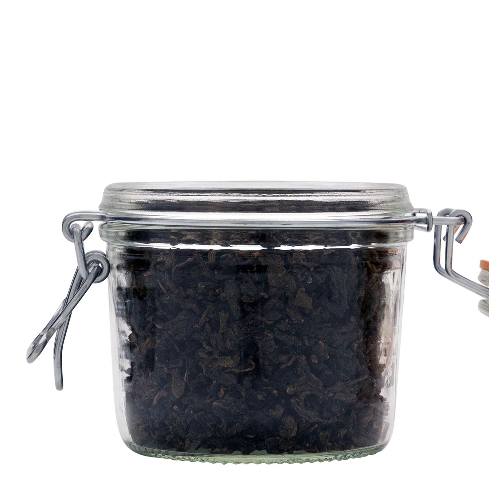 350 ml stiklaina burka ar metāla aizdari 'Le Parfait Super Terrine', atvere: metāla aizdare ar stiepli 350 ml stiklaina burka ar metāla aizdari 'Le Parfait Super Terrine', atvere: metāla aizdare ar stiepli
