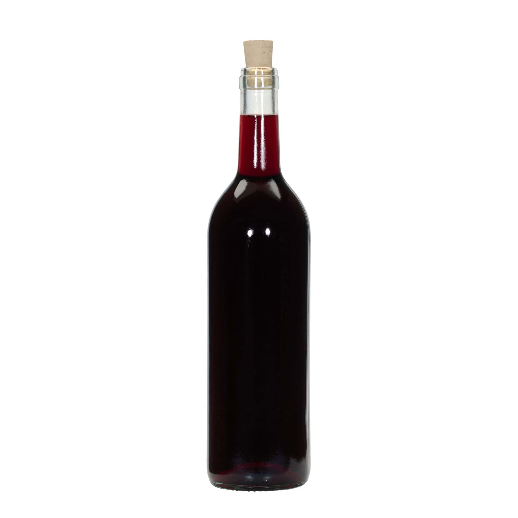 750 ml stikla pudele 'Bordo Tradīcija', atvere: korķis