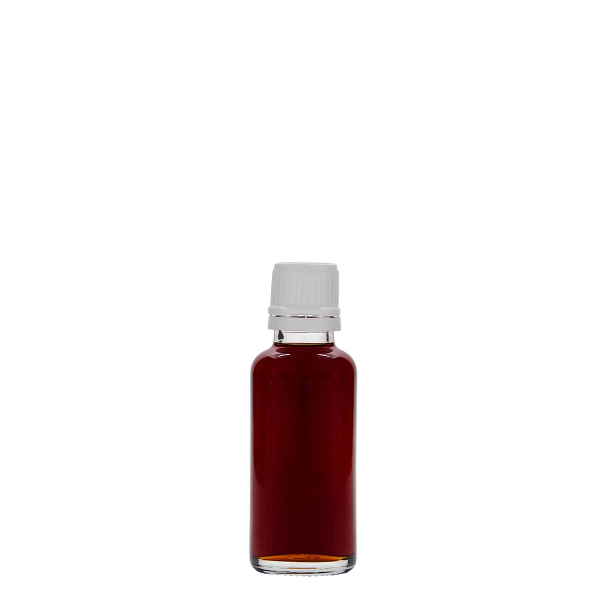 30 ml zāļu pudelīte, stikla, aizdare: DIN 18
