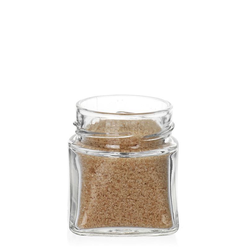 106 ml kvadrātveida stikla burka 'Luxor', atvere: Deep-Twist-Off (DTO 58) 106 ml kvadrātveida stikla burka 'Luxor', atvere: Deep-Twist-Off (DTO 58)