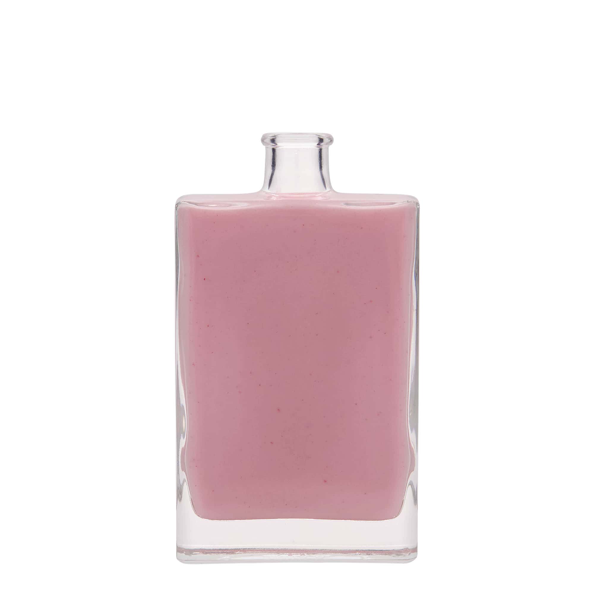 350 ml stikla pudele 'Julia', taisnstūra, aizdare: korķis