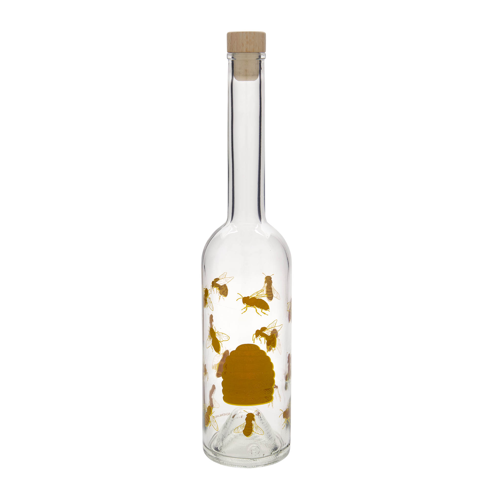 500 ml stikla pudele 'Opera', motīvs: bites, atvere: korķis