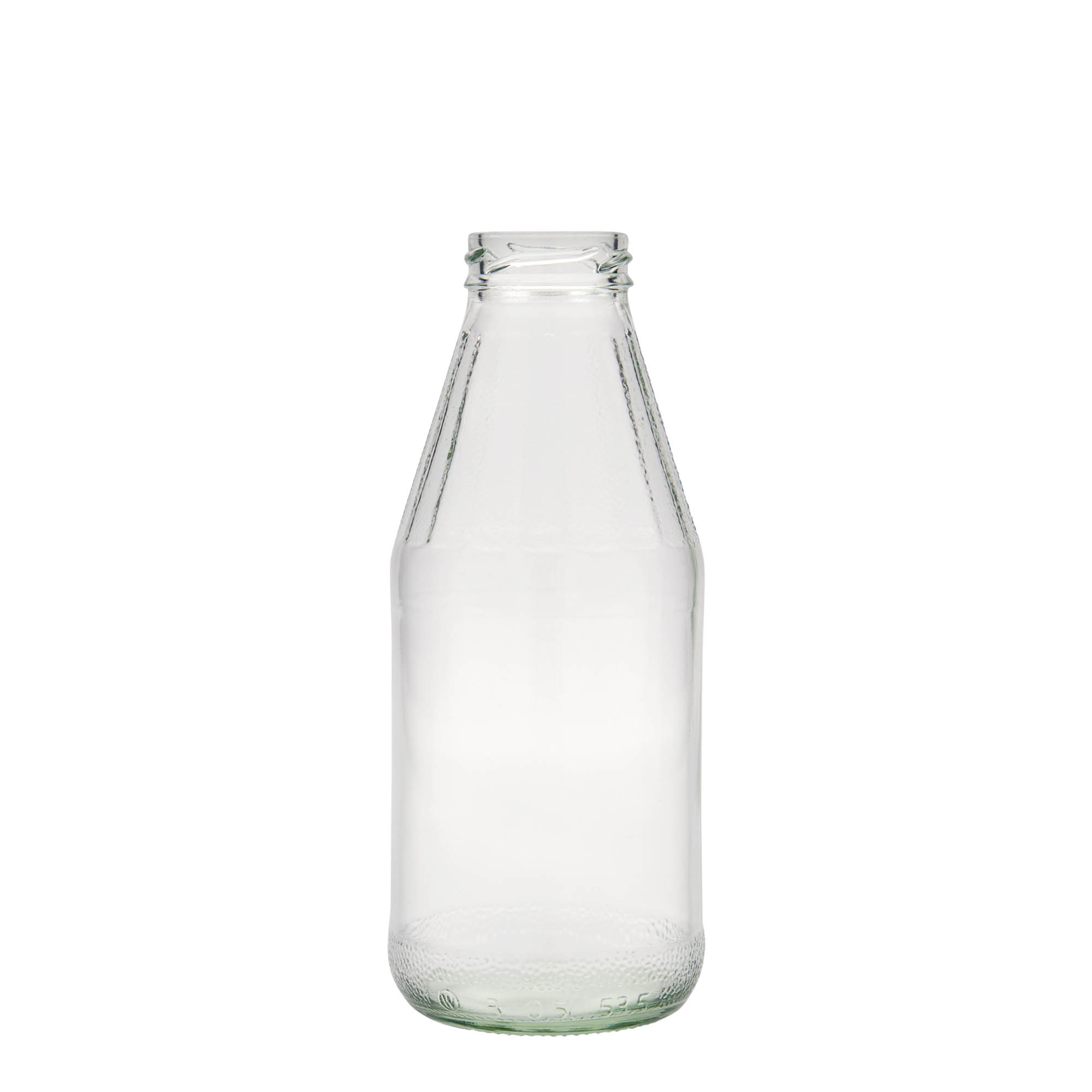 500 ml universāla pudele ar platu kaklu, stikls, atvere: Twist-Off (TO 43)