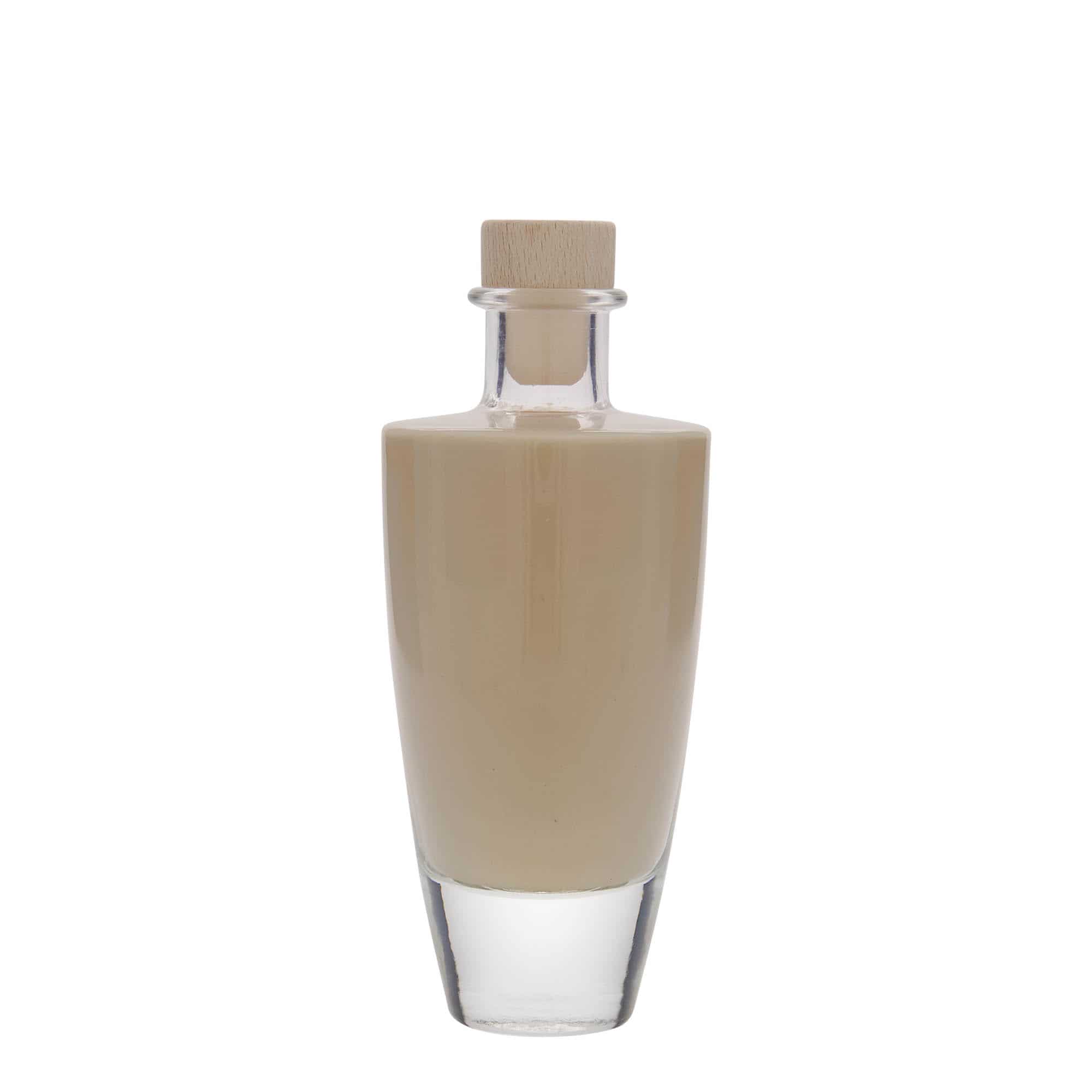200 ml stikla pudele 'Vanessa', ovāla, aizdare: korķis
