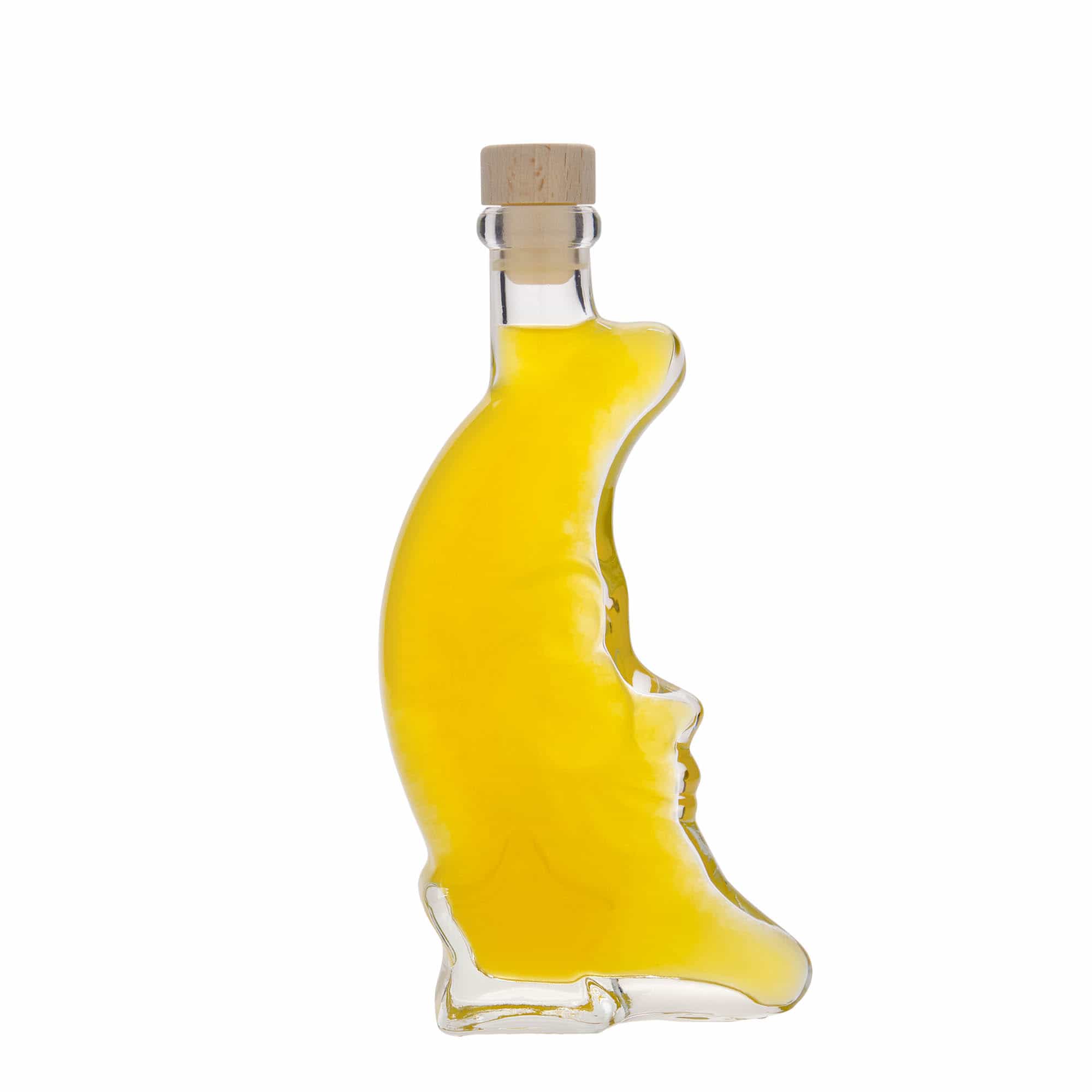200 ml stikla pudele 'Mēness', aizdare: korķis