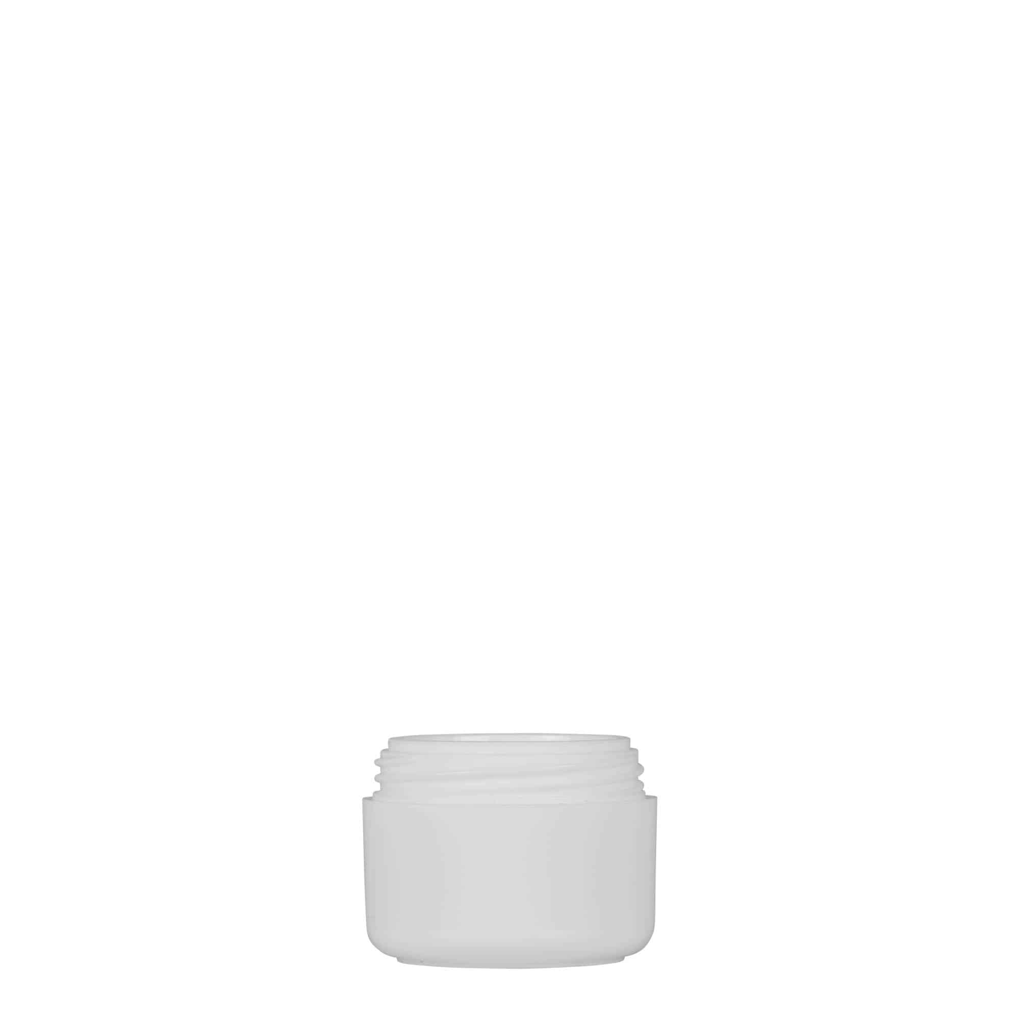 5 ml plastmasas kārbiņa 'Bianca', PP, balta, aizdare: skrūvējams vāciņš 5 ml plastmasas kārbiņa 'Bianca', PP, balta, aizdare: skrūvējams vāciņš