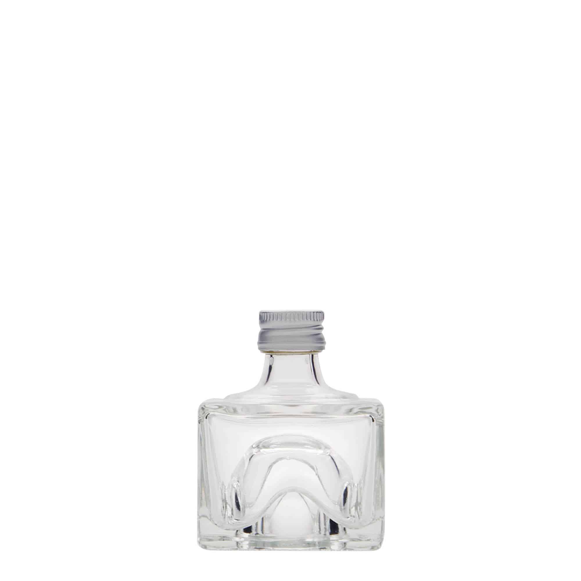40 ml stikla pudele 'Cocolores', kvadrātiska, aizdare: PP 18