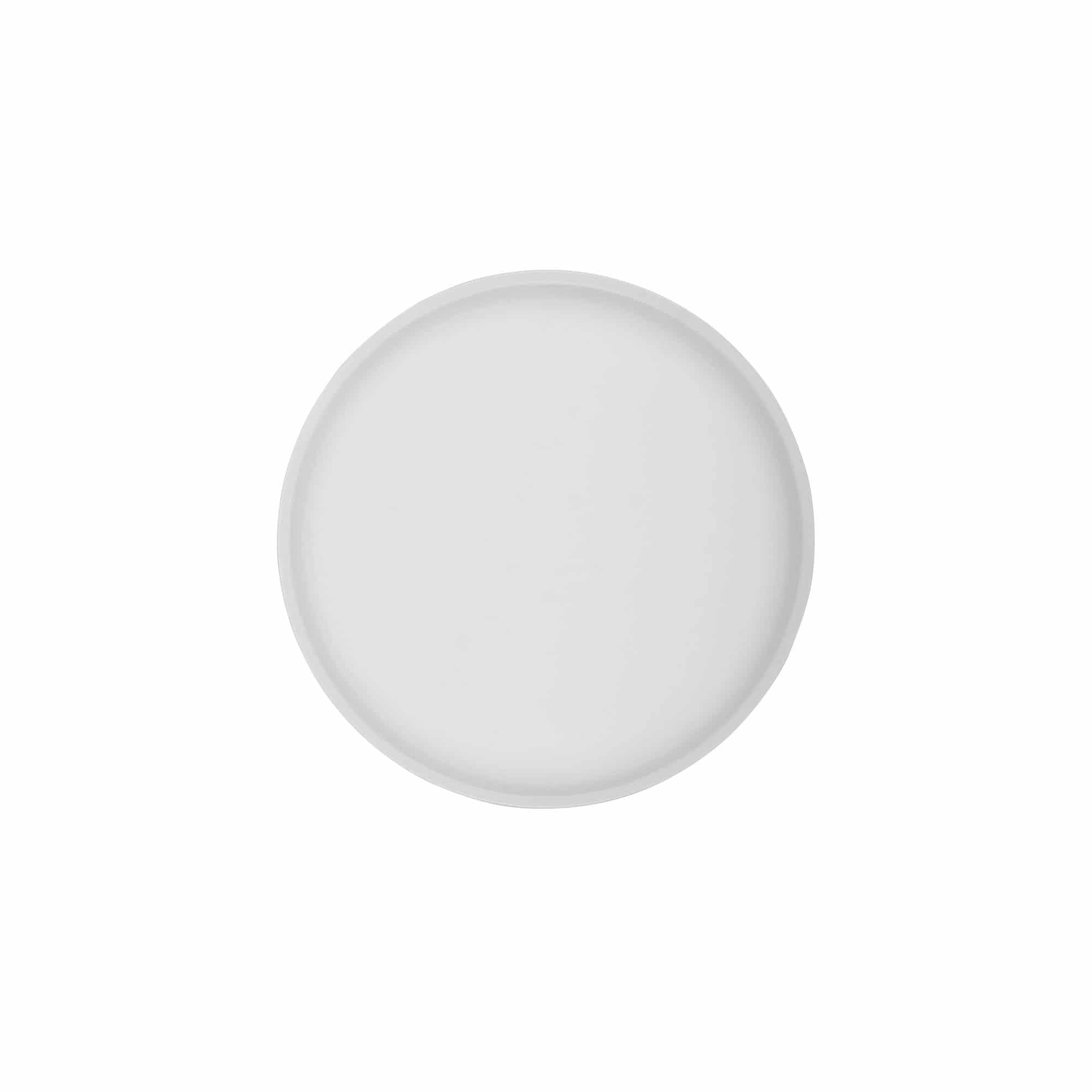 Skrūvējams vāciņš 'Clear/Platin Edition', PP plastmasas, balts, aizdarei: 70/2P