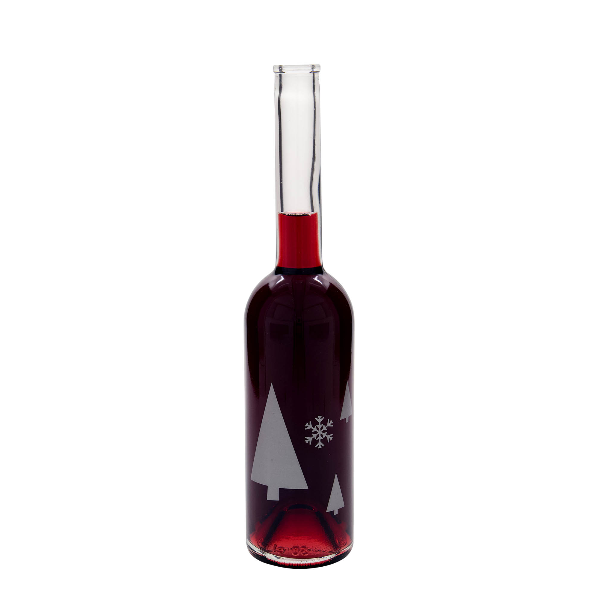 500 ml stikla pudele 'Opera', motīvs: sniegpārslas, atvere: korķis 500 ml stikla pudele 'Opera', motīvs: sniegpārslas, atvere: korķis