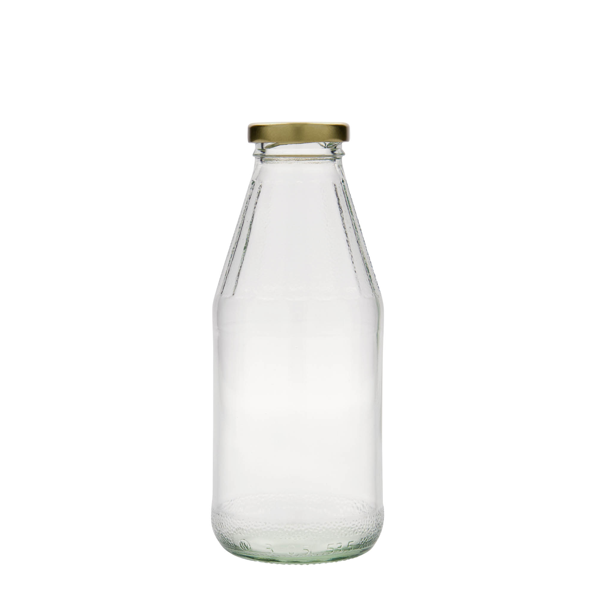 500 ml universāla pudele ar platu kaklu, stikls, atvere: Twist-Off (TO 43)