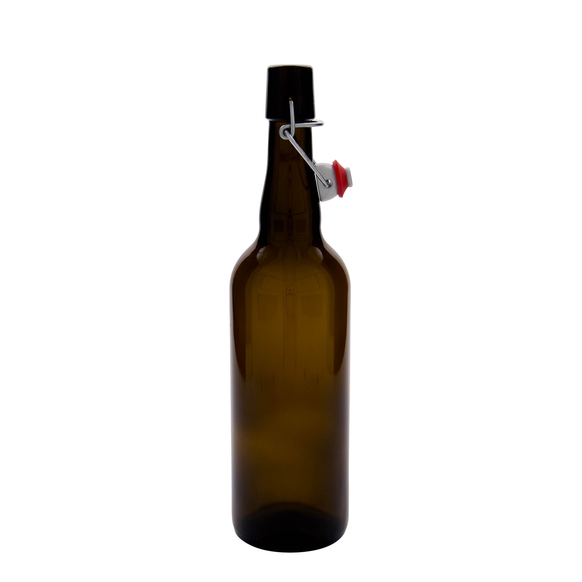 750 ml alus pudele Beļģija, stikls, brūna, atvere: aizbīdņa aizdare