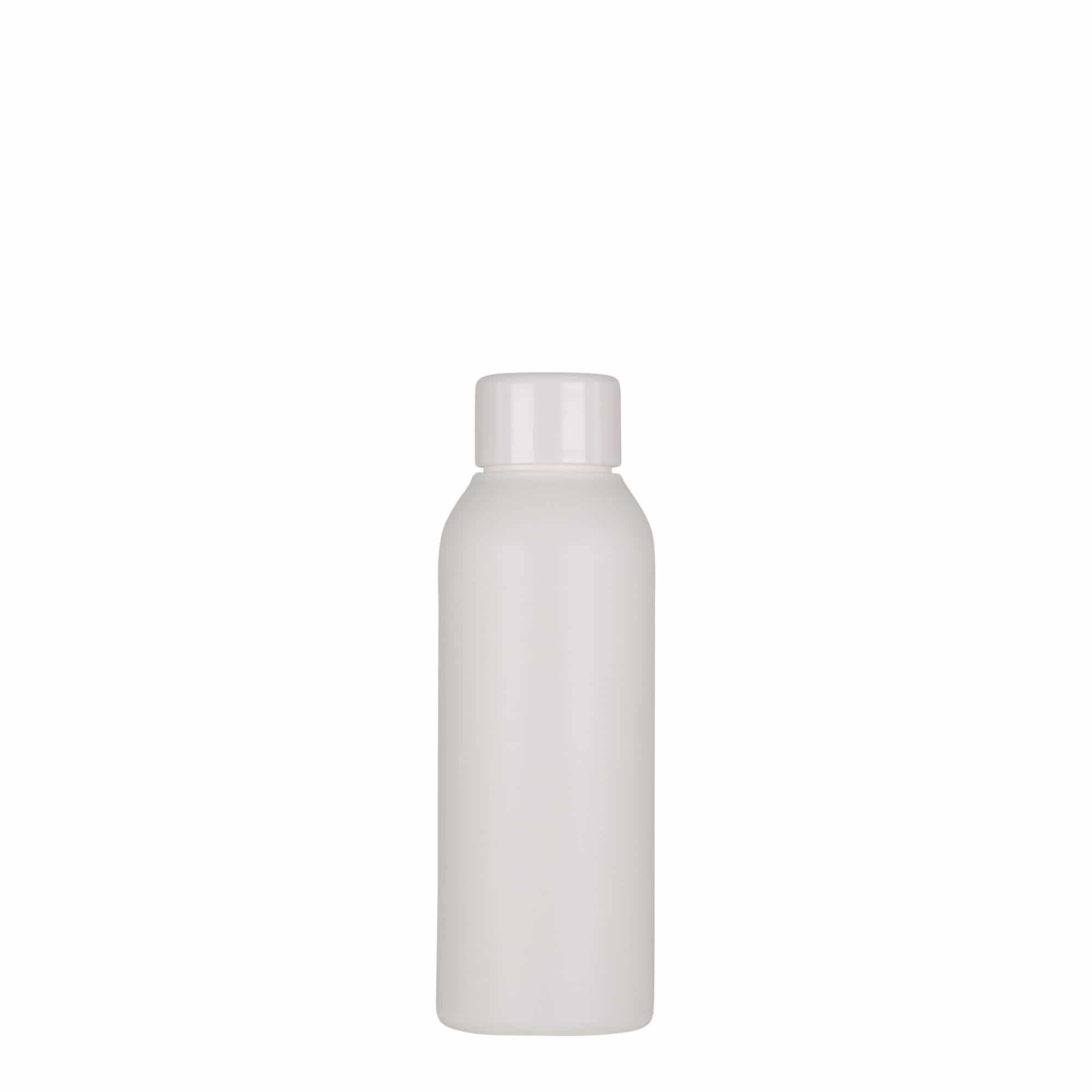 100 ml plastmasas pudele 'Tuffy', HDPE, balta, atvere: 24/410
