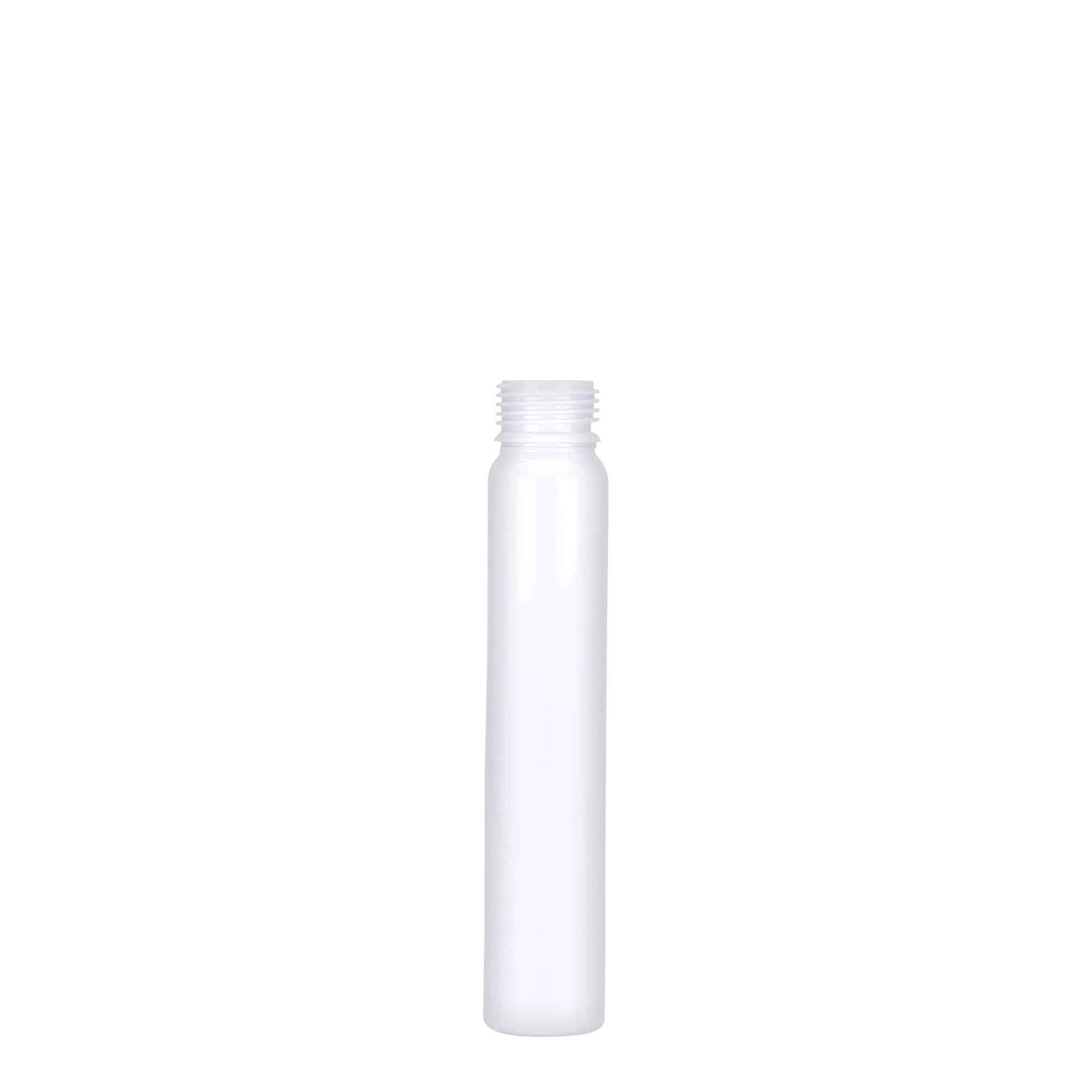 25 ml PET-caurulīte, plastmasa, balta, atvere: skrūvējams vāciņš