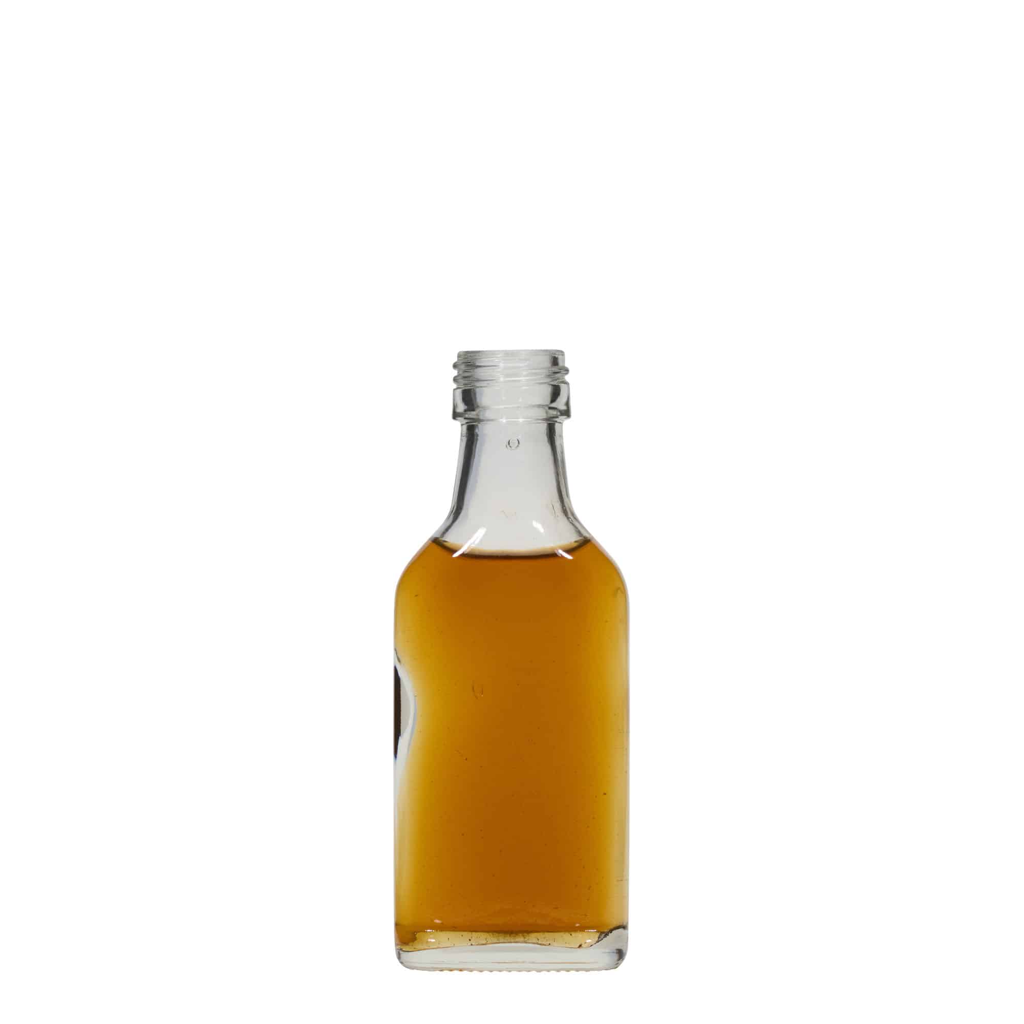40 ml blašķe, taisnstūra, aizdare: PP 22
