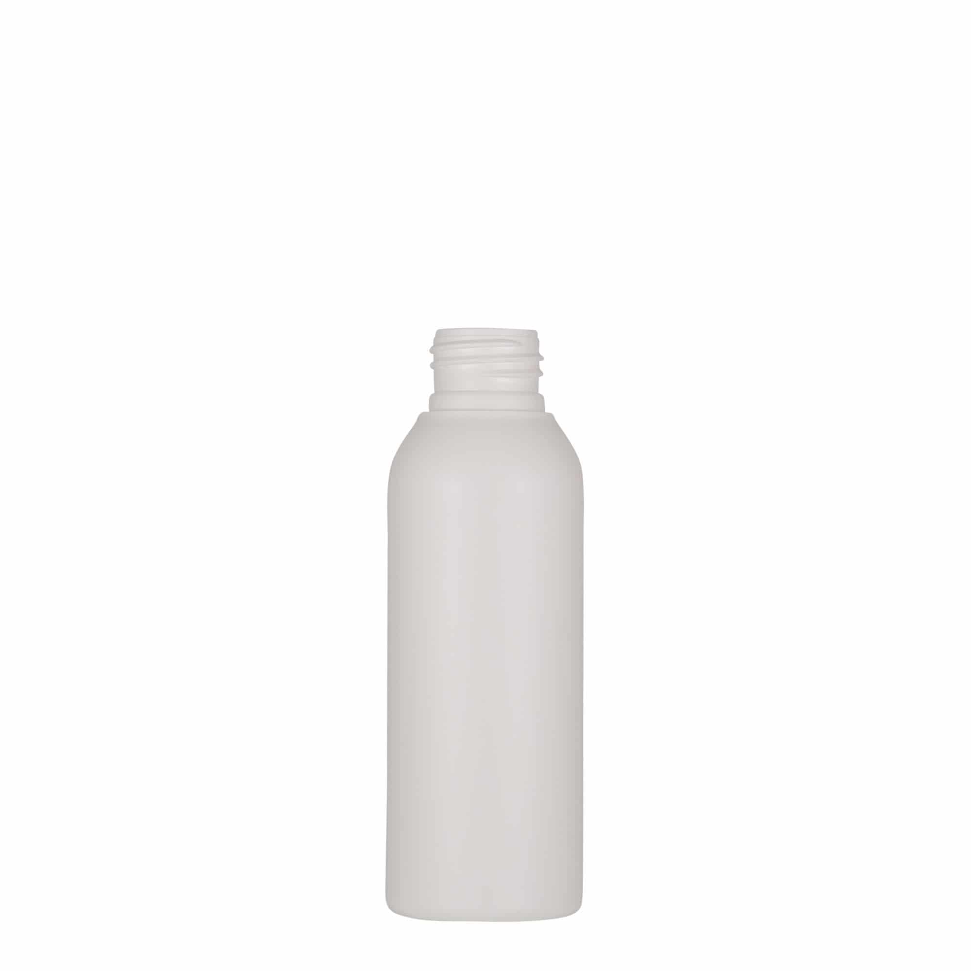 100 ml plastmasas pudele 'Tuffy', HDPE, balta, aizdare: 24/410