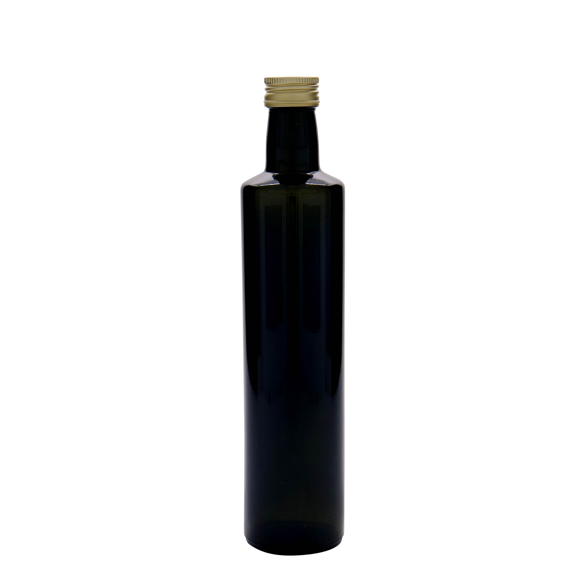 500 ml stikla pudele 'Dorica', antīka zaļa, atvere: PP 31,5