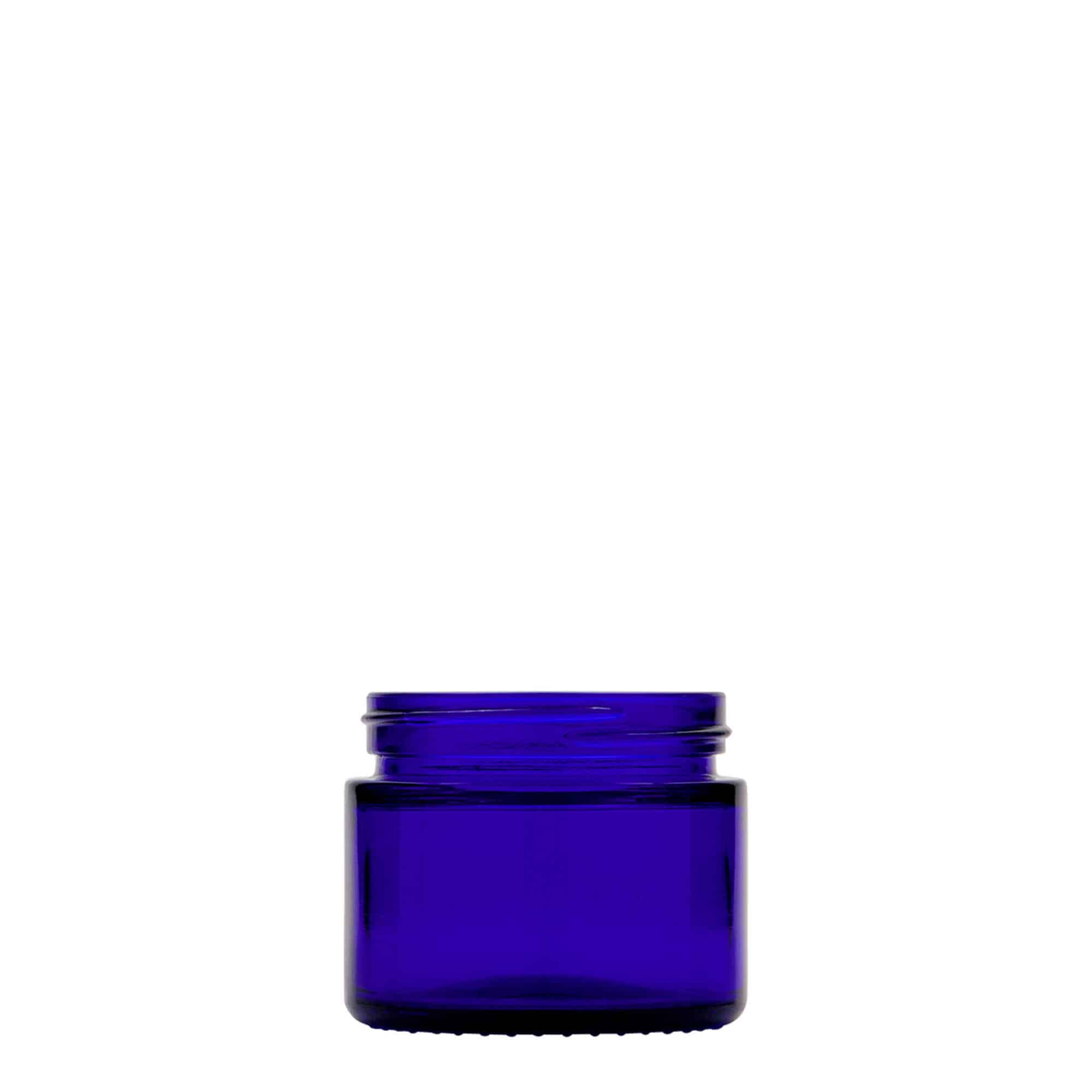50 ml kārbiņa 'Blue Edition', stikla, karaliski zila, aizdare: skrūvējams vāciņš 50 ml kārbiņa 'Blue Edition', stikla, karaliski zila, aizdare: skrūvējams vāciņš