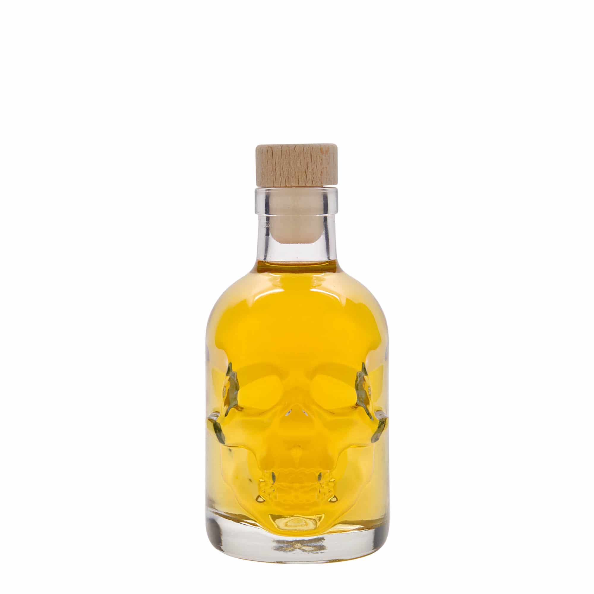 200 ml stikla pudele 'Miroņgalva', aizdare: korķis