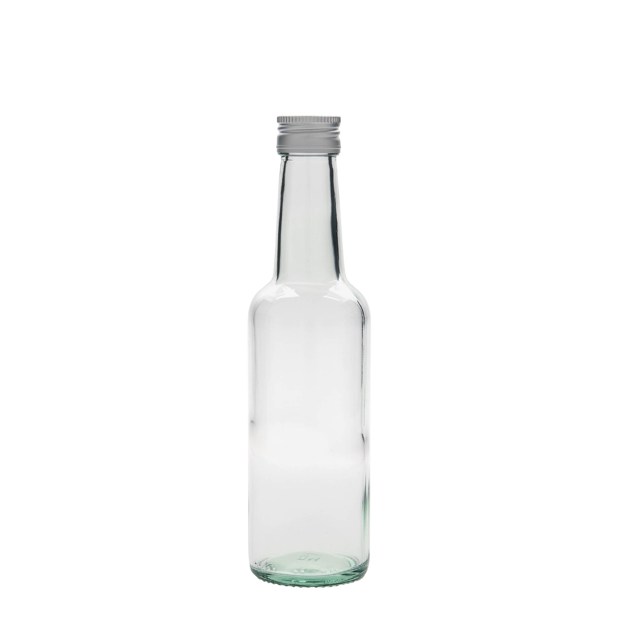 250 ml stikla pudele ar taisnu kaklu, atvere: PP 28 250 ml stikla pudele ar taisnu kaklu, atvere: PP 28