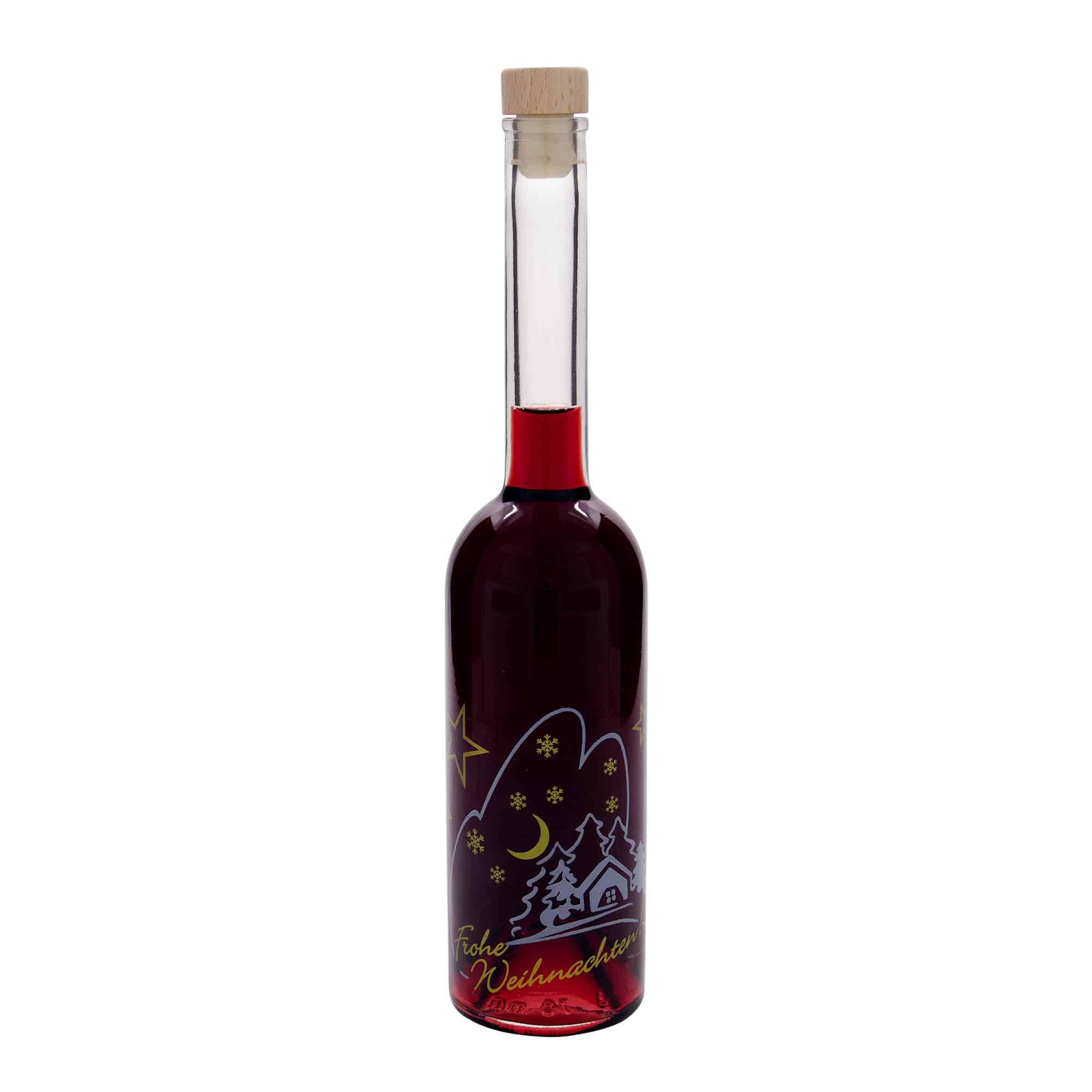 500 ml stikla pudele 'Opera', dizains: Ziemassvētku idille, atvere: korķis